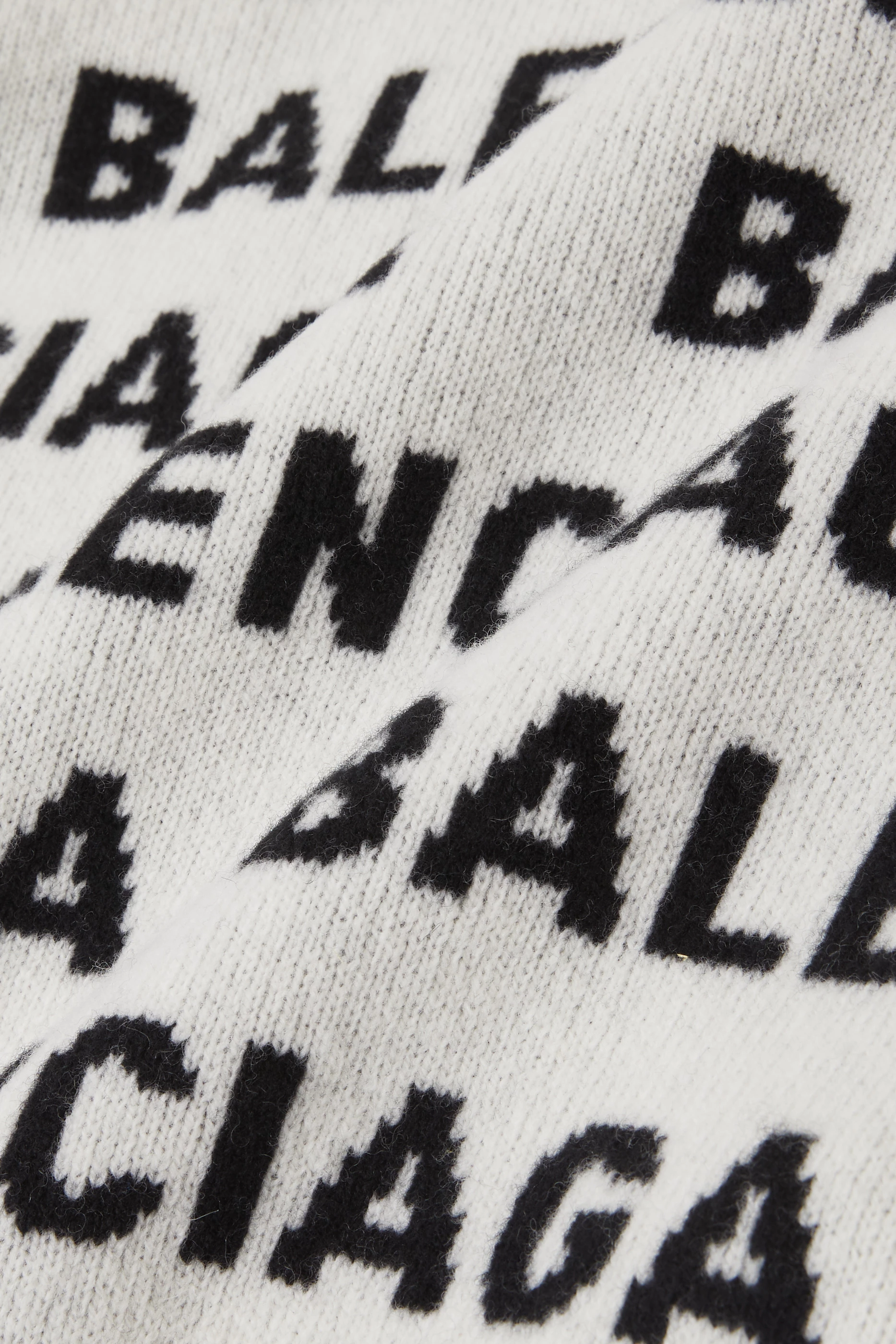 Balenciaga logo store knit sweater
