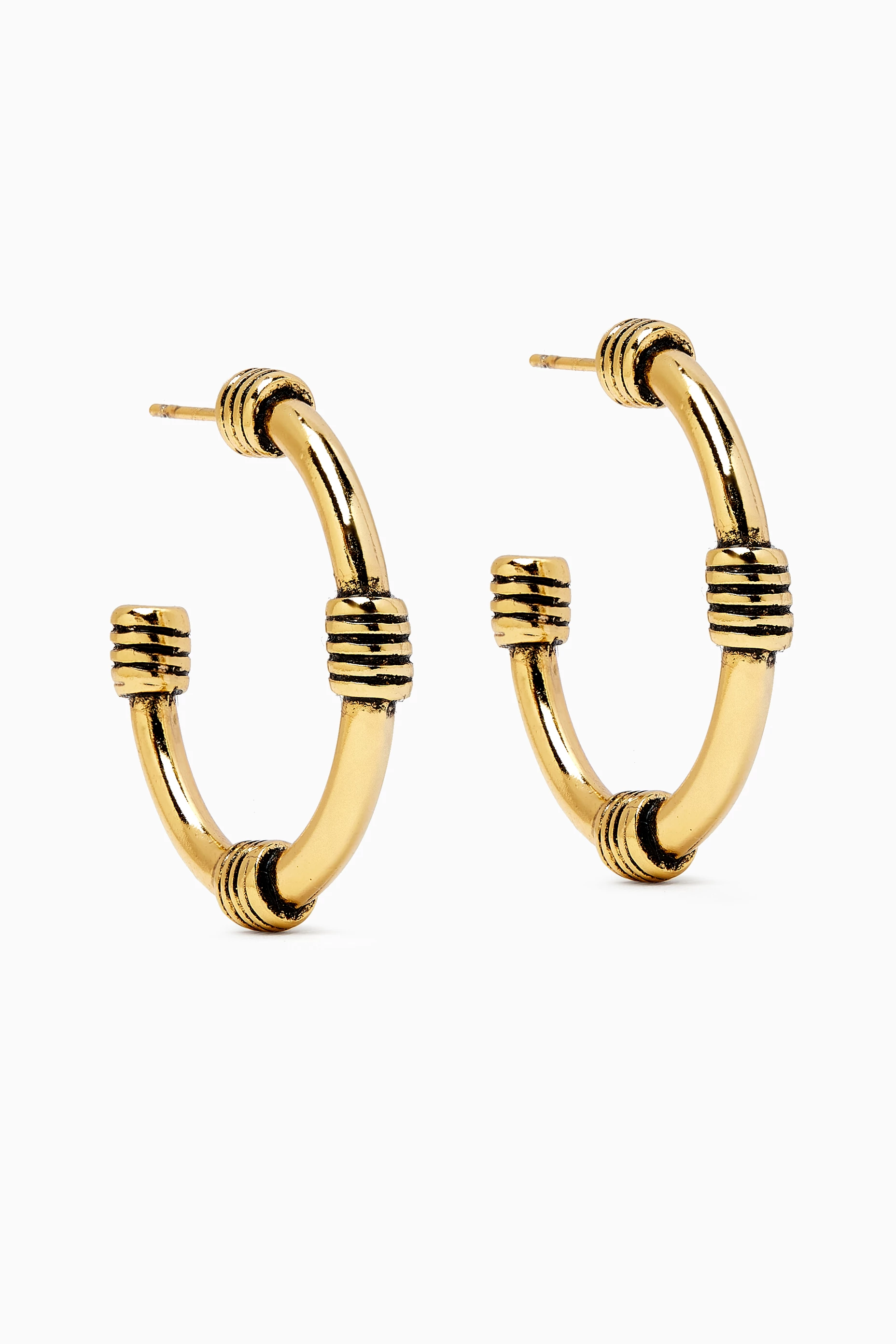 Gold circle new arrivals earrings