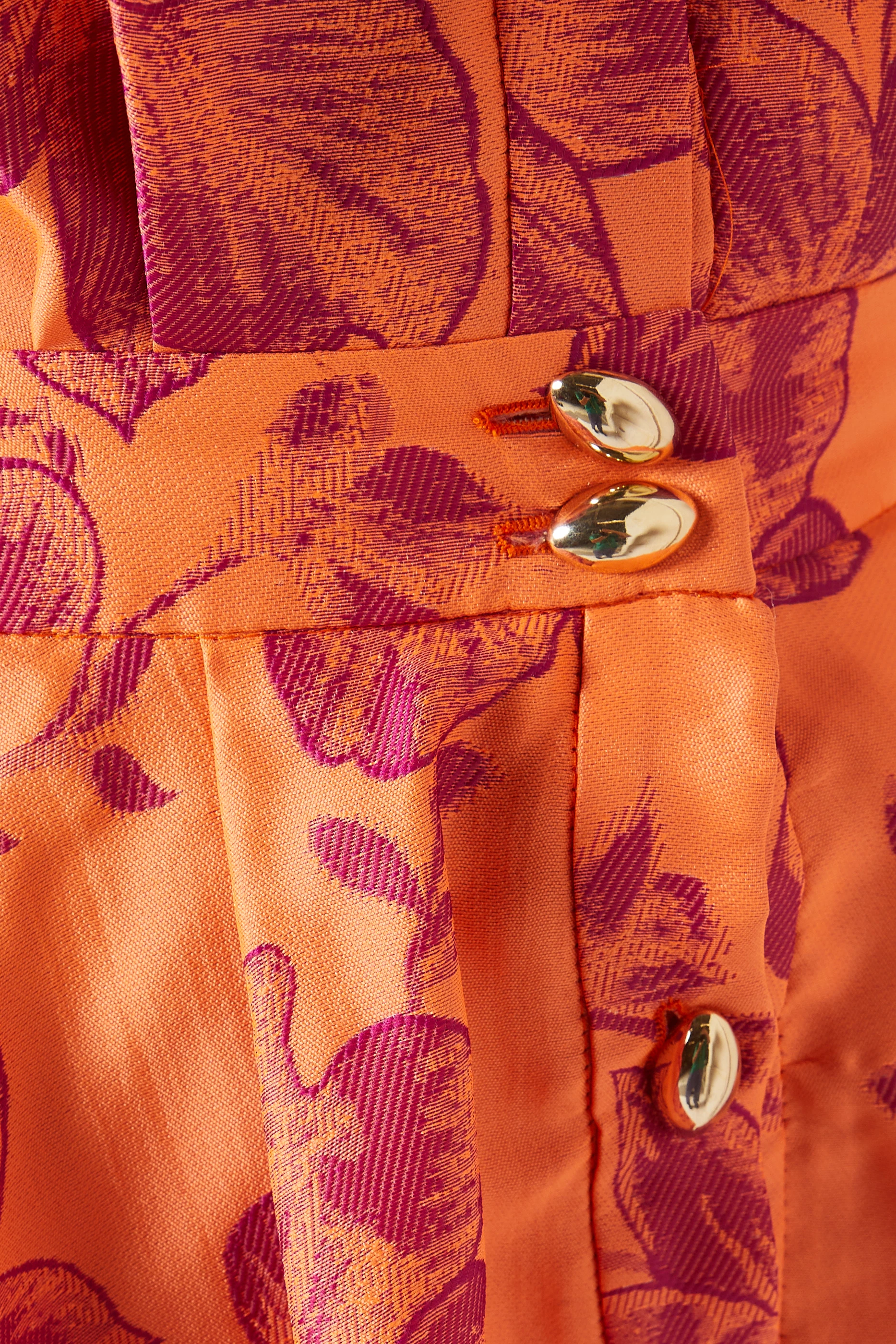 Orange floral outlet print dress
