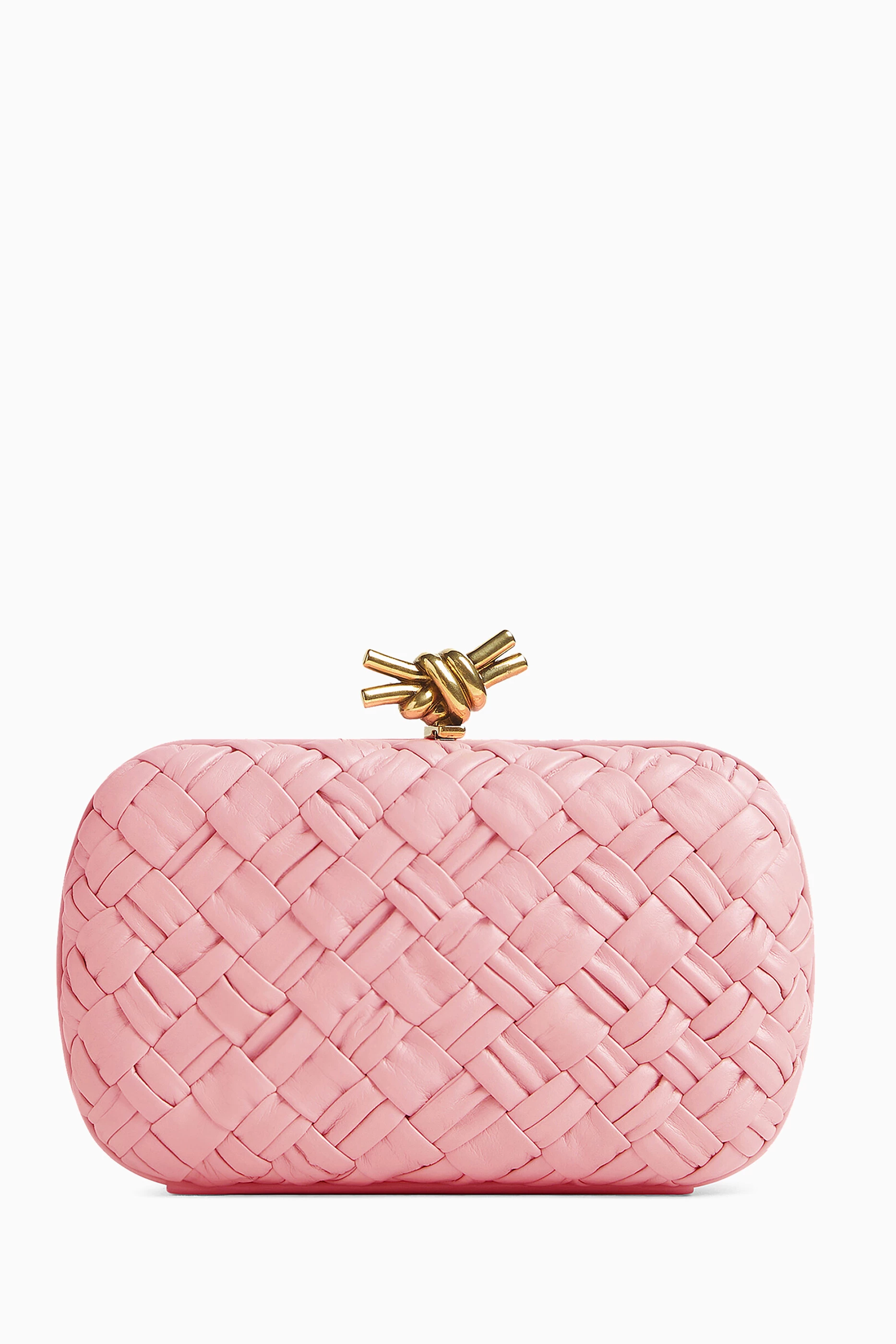 Bottega veneta clutch hot sale pink