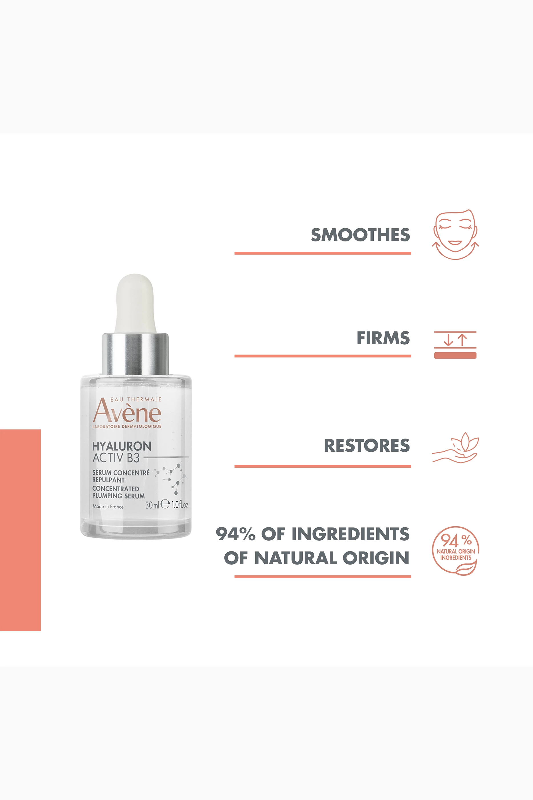 Buy Avène Colourless Hyaluron Activ B3 Concentrated plumping serum