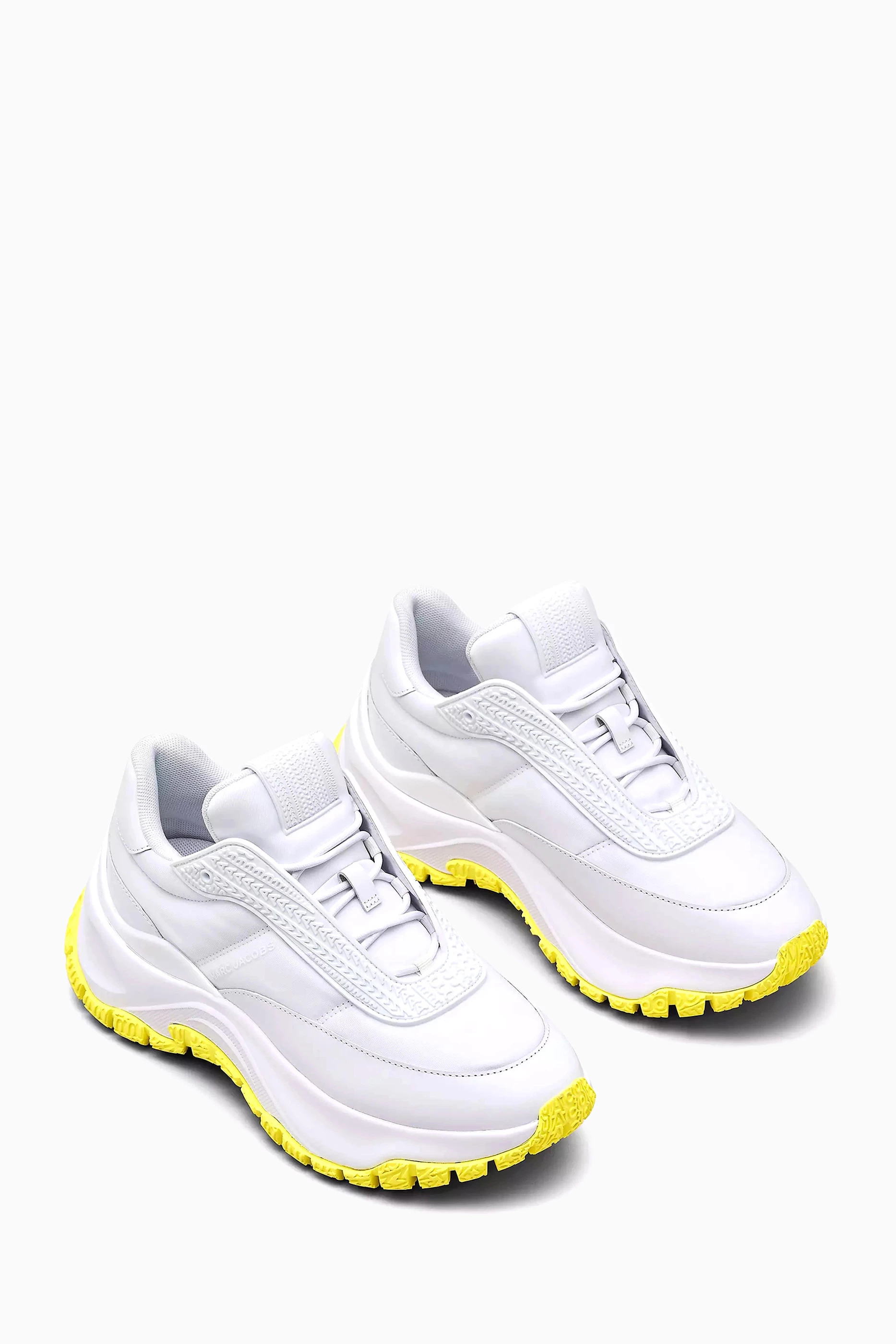Buy Marc Jacobs White The Lazy Low top Sneakers in Nylon Leather