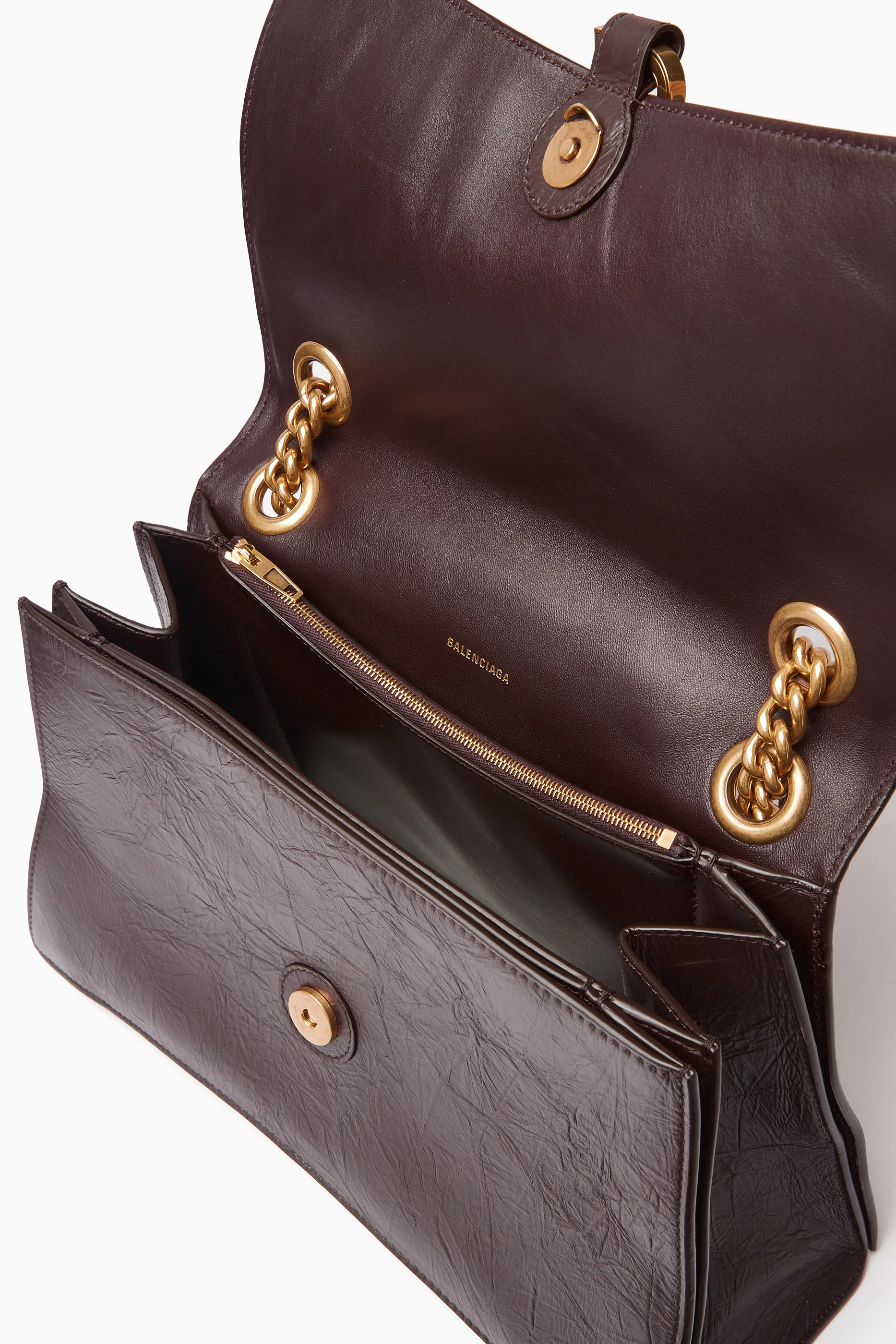 Balenciaga brown leather bag top