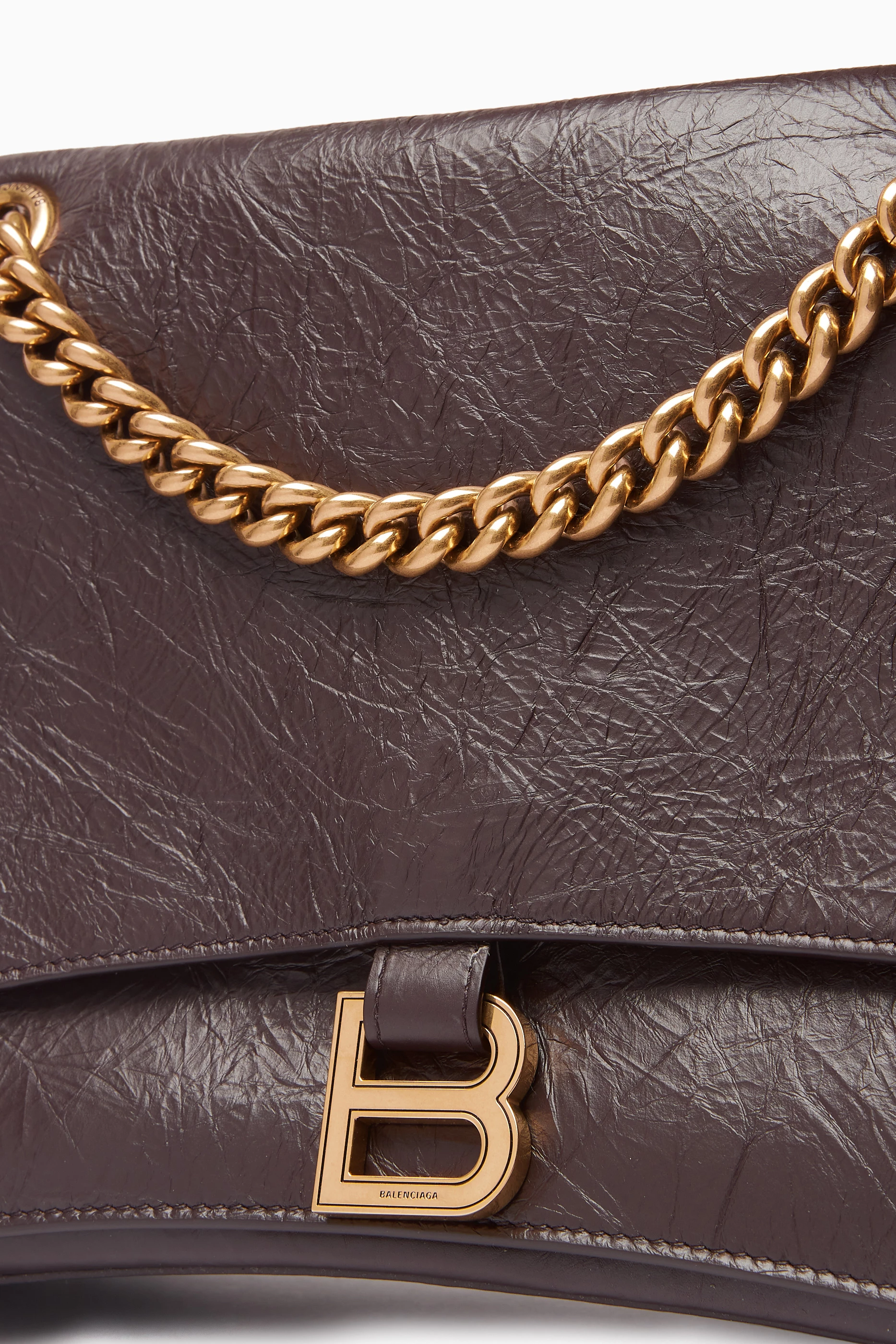 Balenciaga brown top leather bag