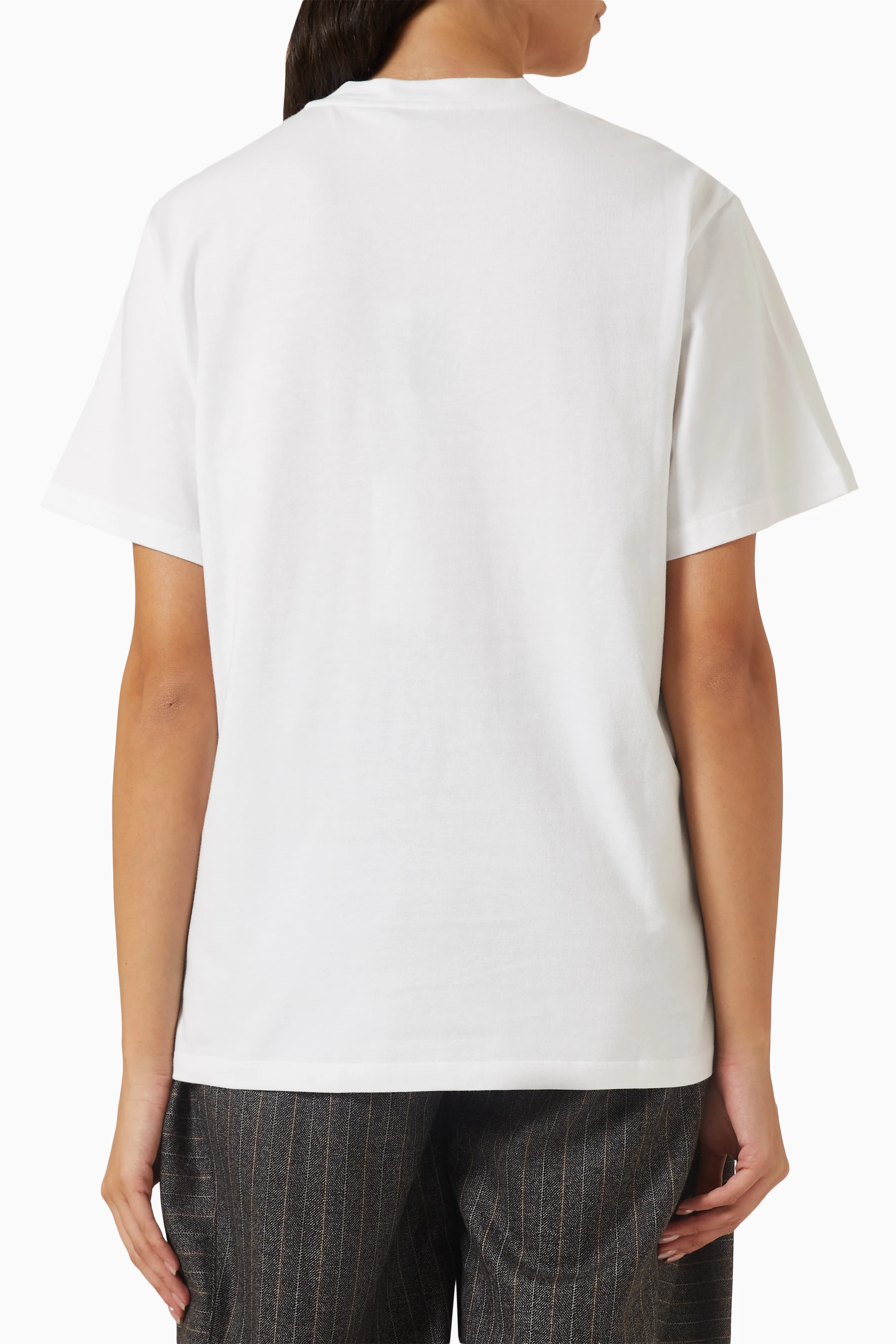Plain white t shop shirt for women