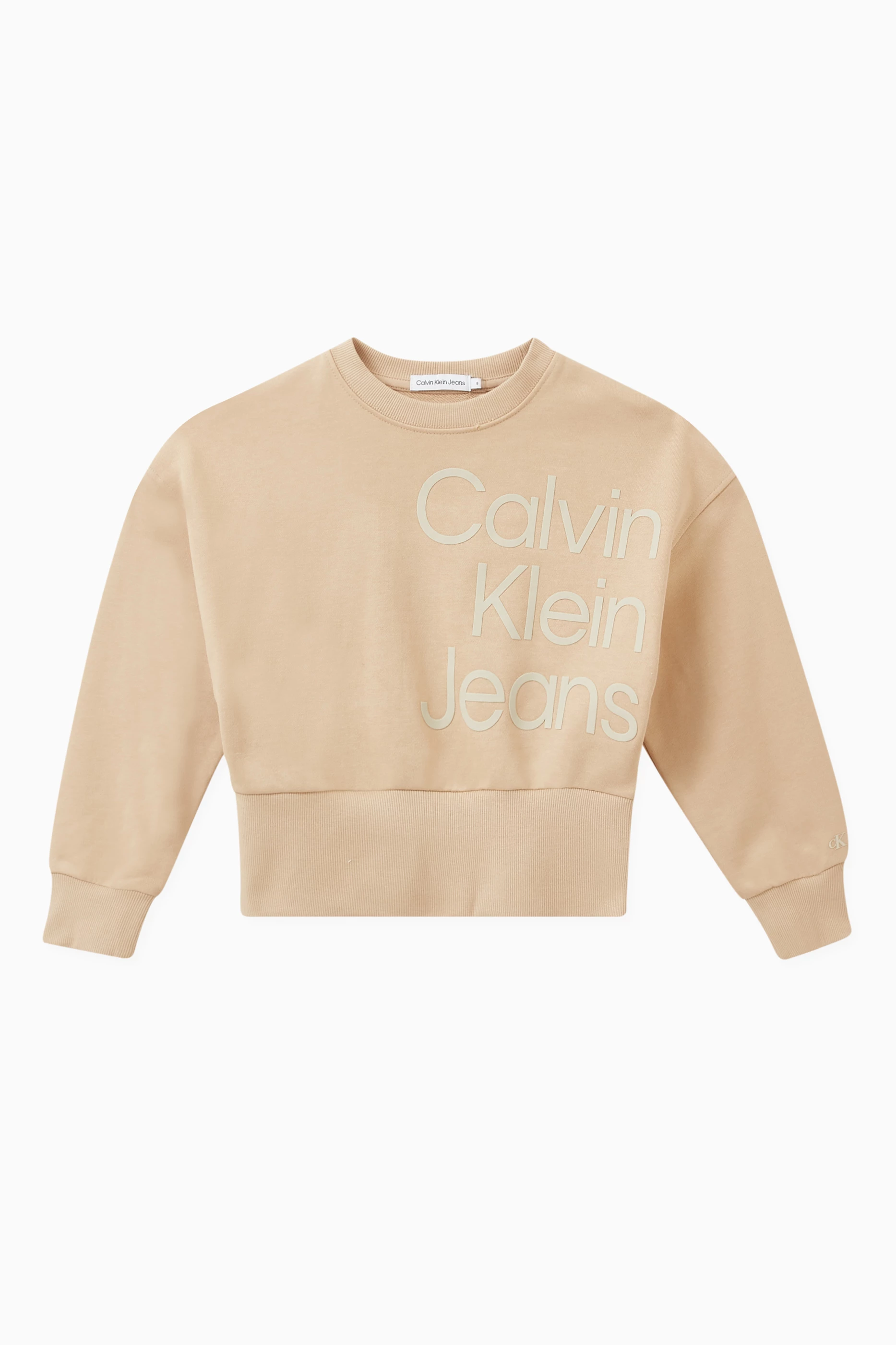 Calvin klein long sweatshirt hot sale