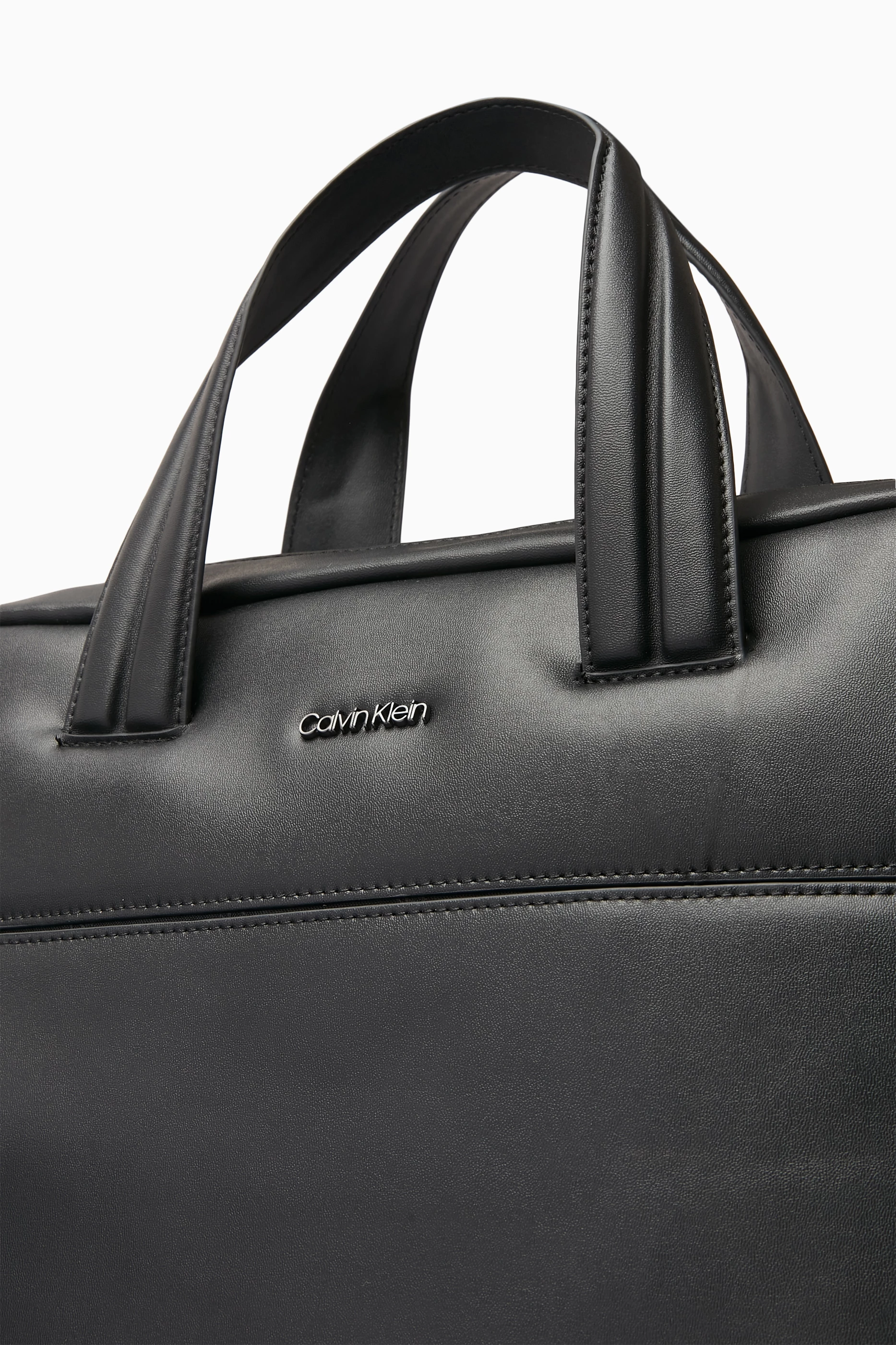 Calvin klein shop leather briefcase