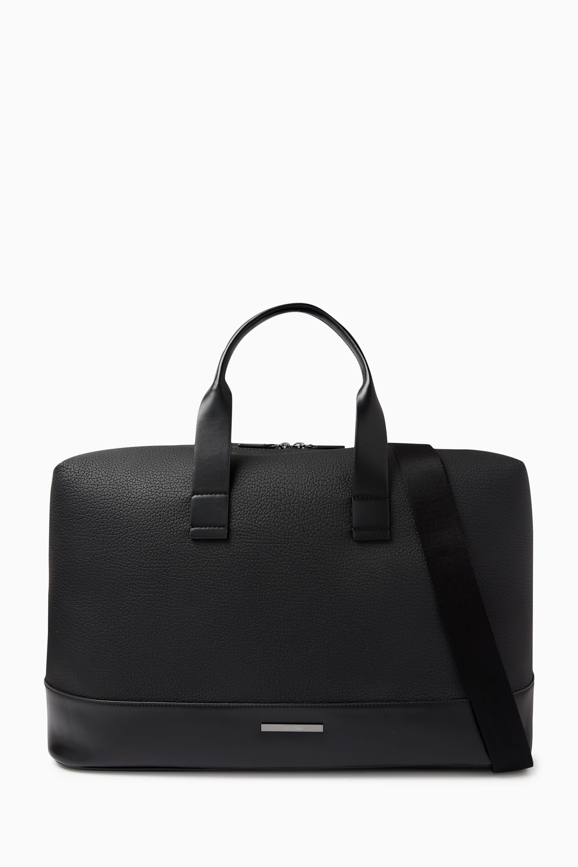 Calvin klein 2024 leather briefcase
