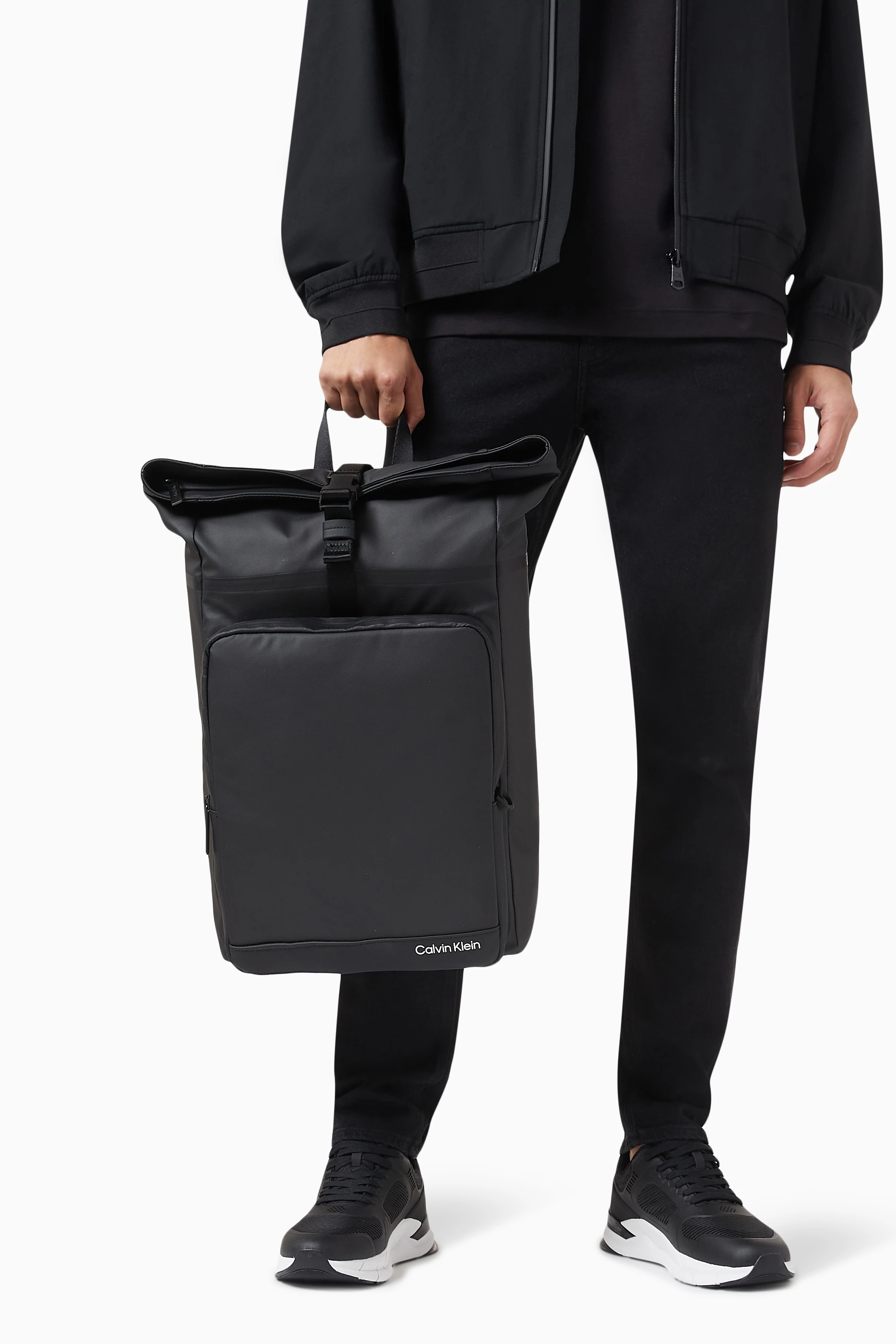 Calvin klein roll top backpack sale