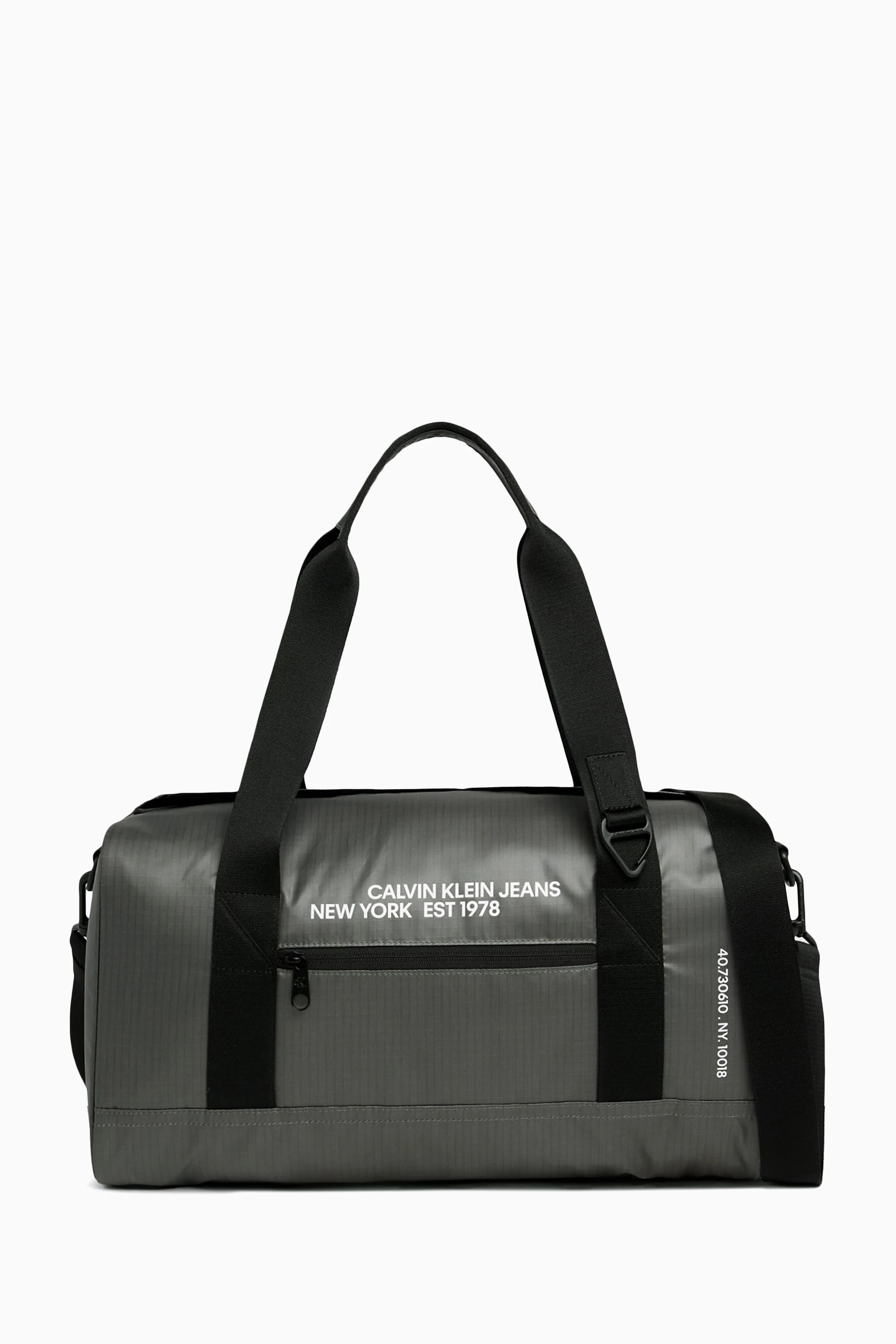 Calvin klein black duffle sale bag