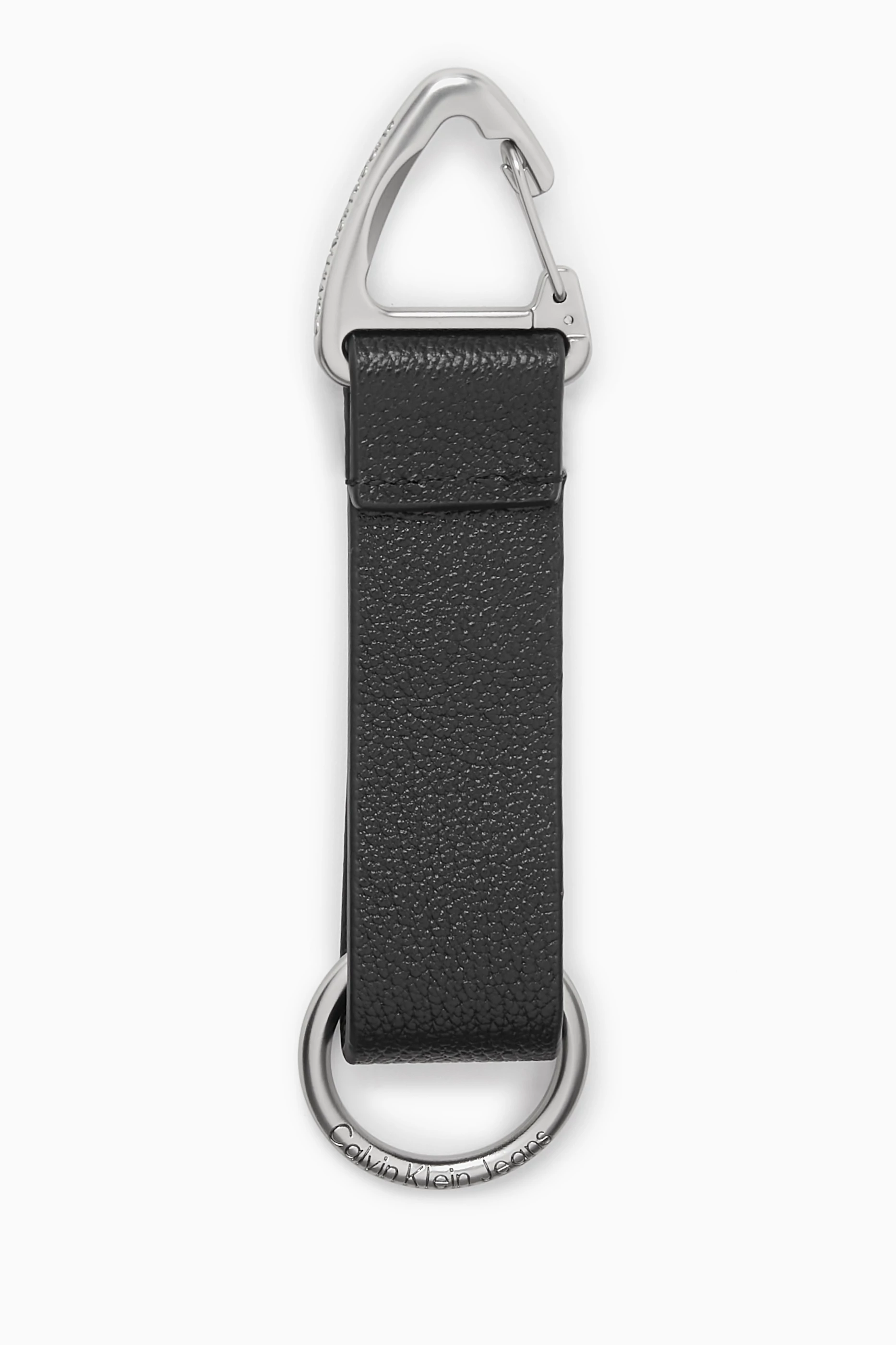 Buy Calvin Klein Jeans Black RFID Key Fob in Leather for Men in UAE Ounass