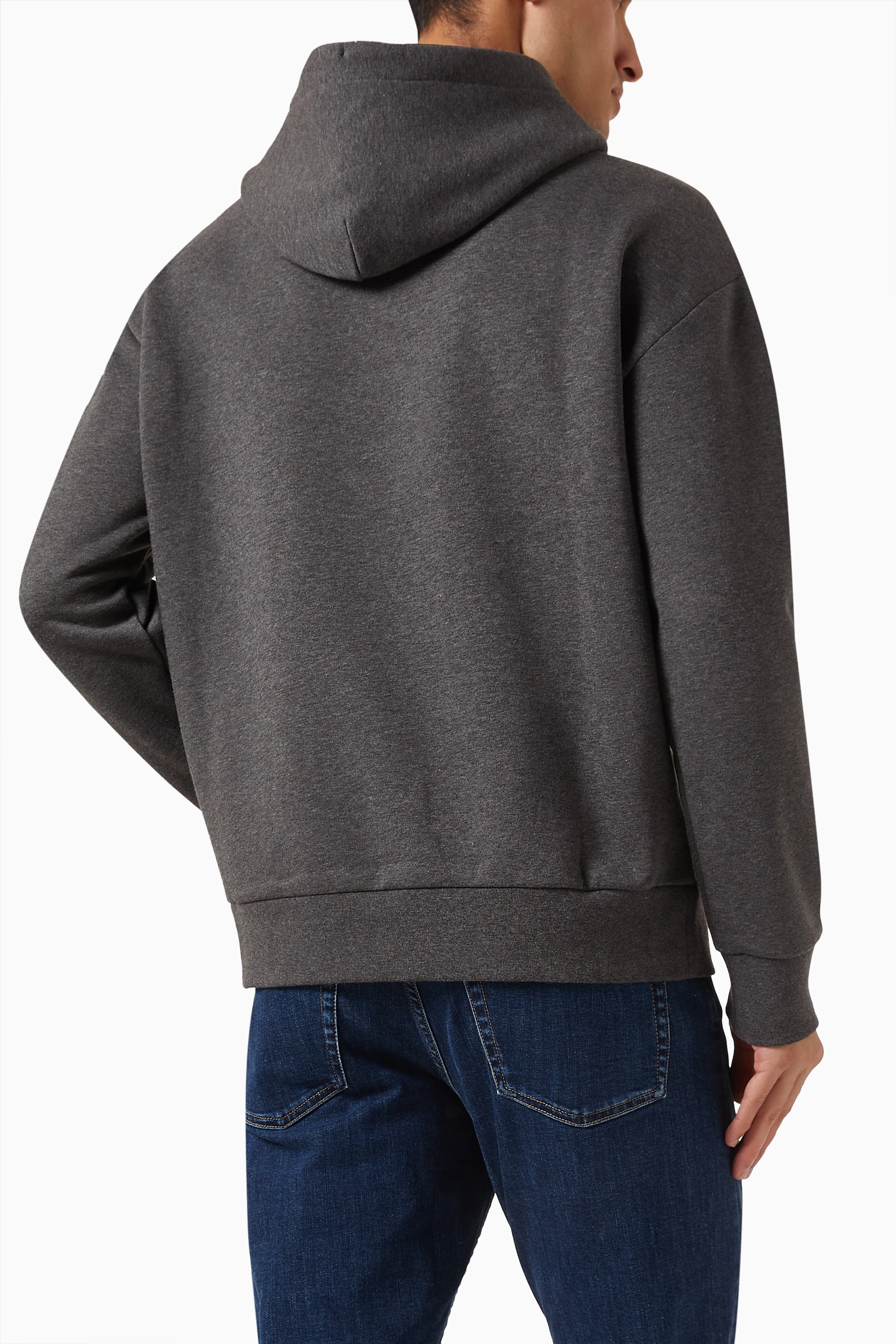 Calvin klein grey hoodie mens hotsell