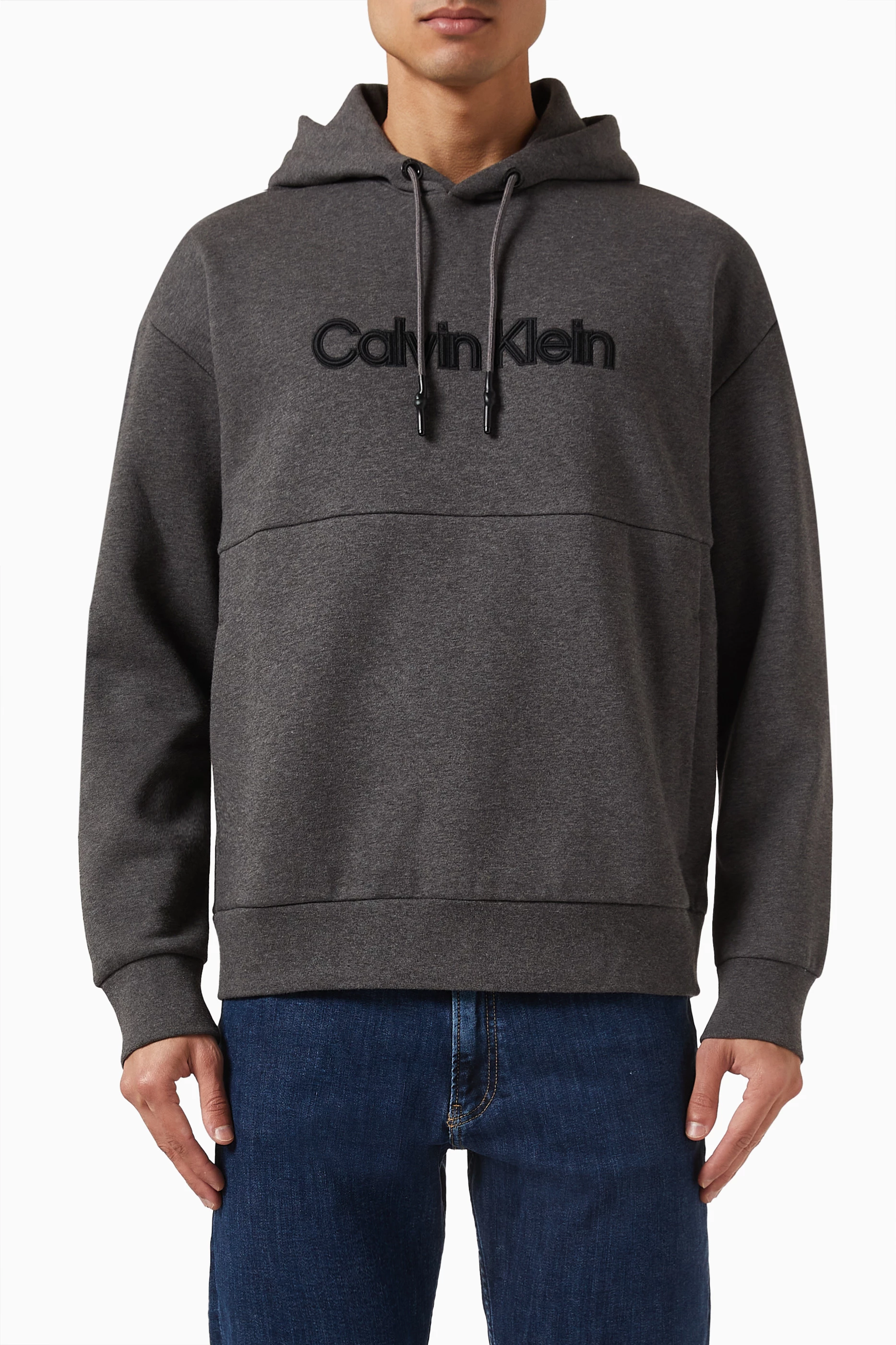 Calvin klein clearance hoodie mens grey