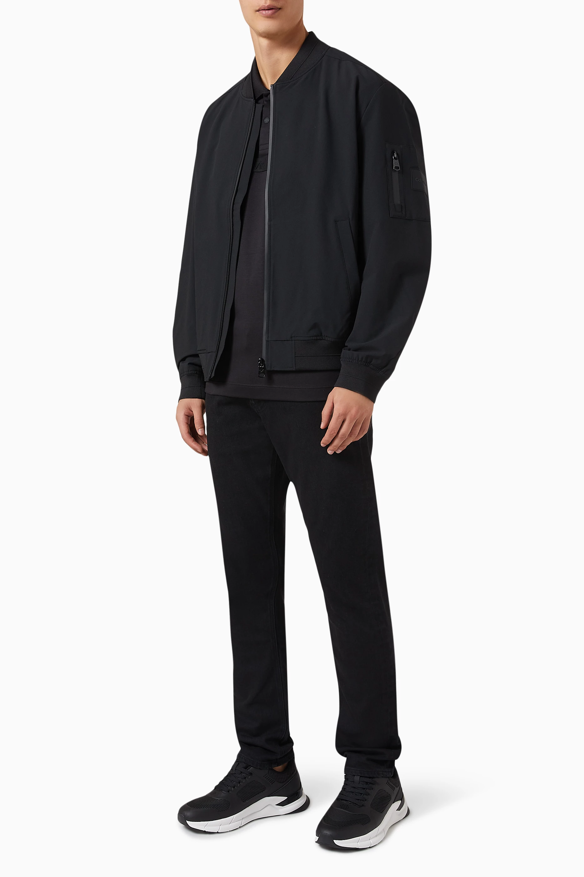 Calvin klein jeans omri bomber jacket sales
