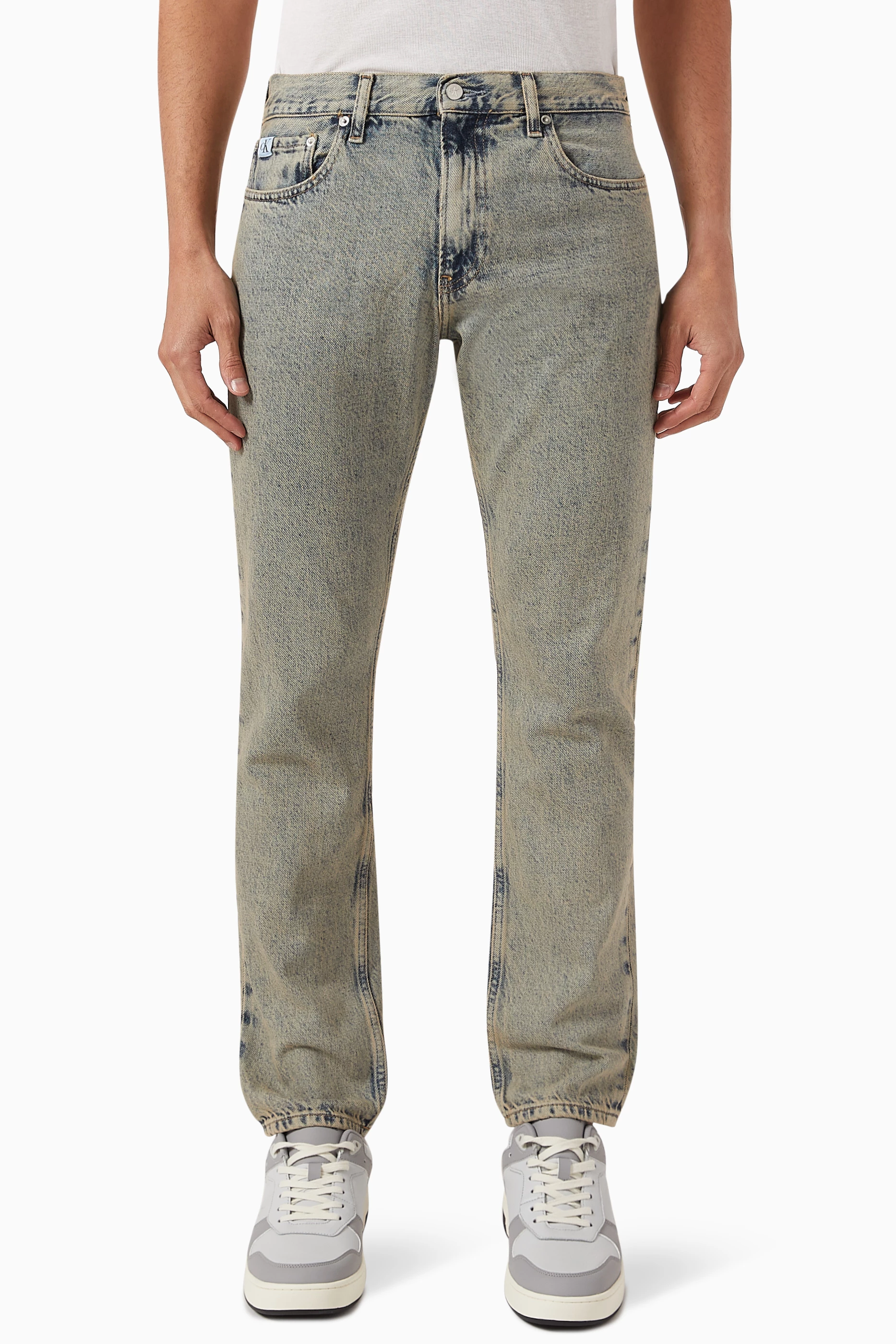 Calvin klein men's straight leg jeans new arrivals