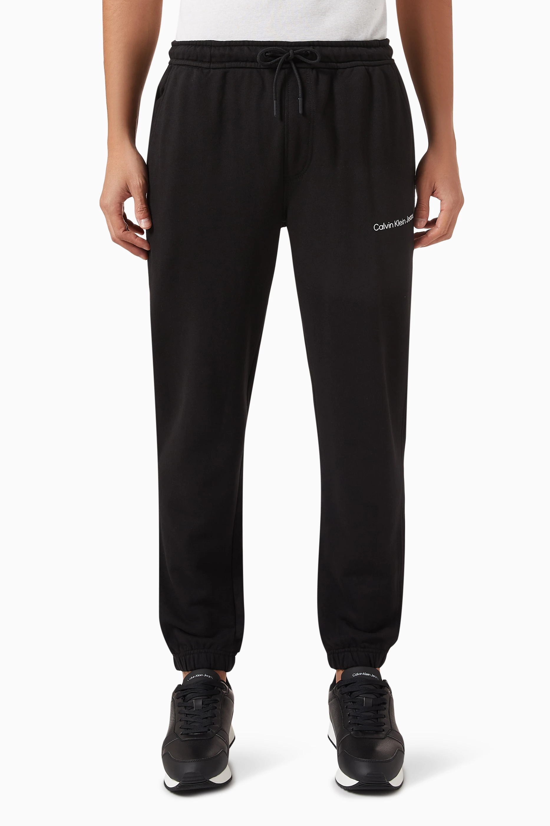 Calvin klein logo jogger pants deals