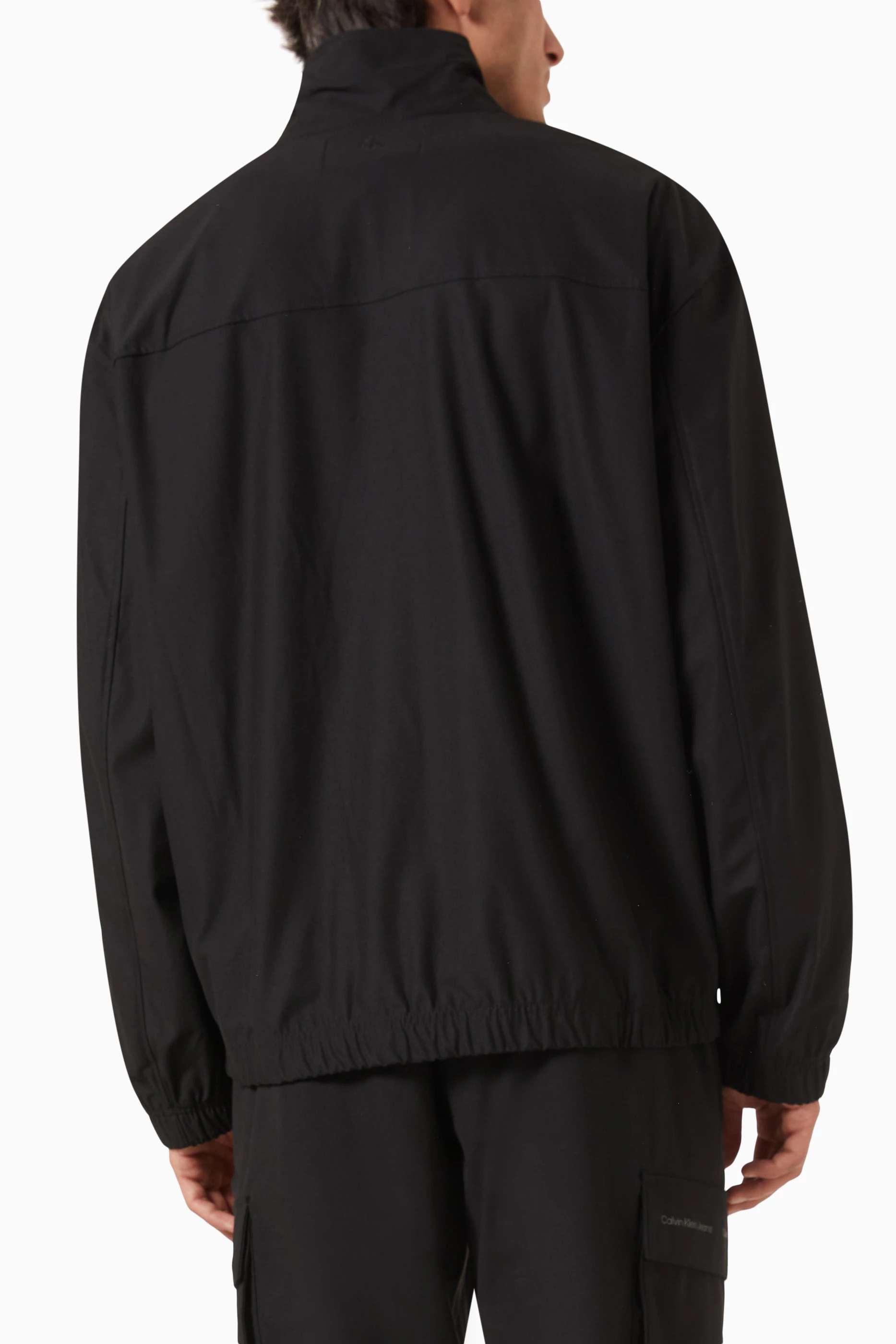 Buy Calvin Klein Jeans Black Technical Logo Sweatshirt in Cotton