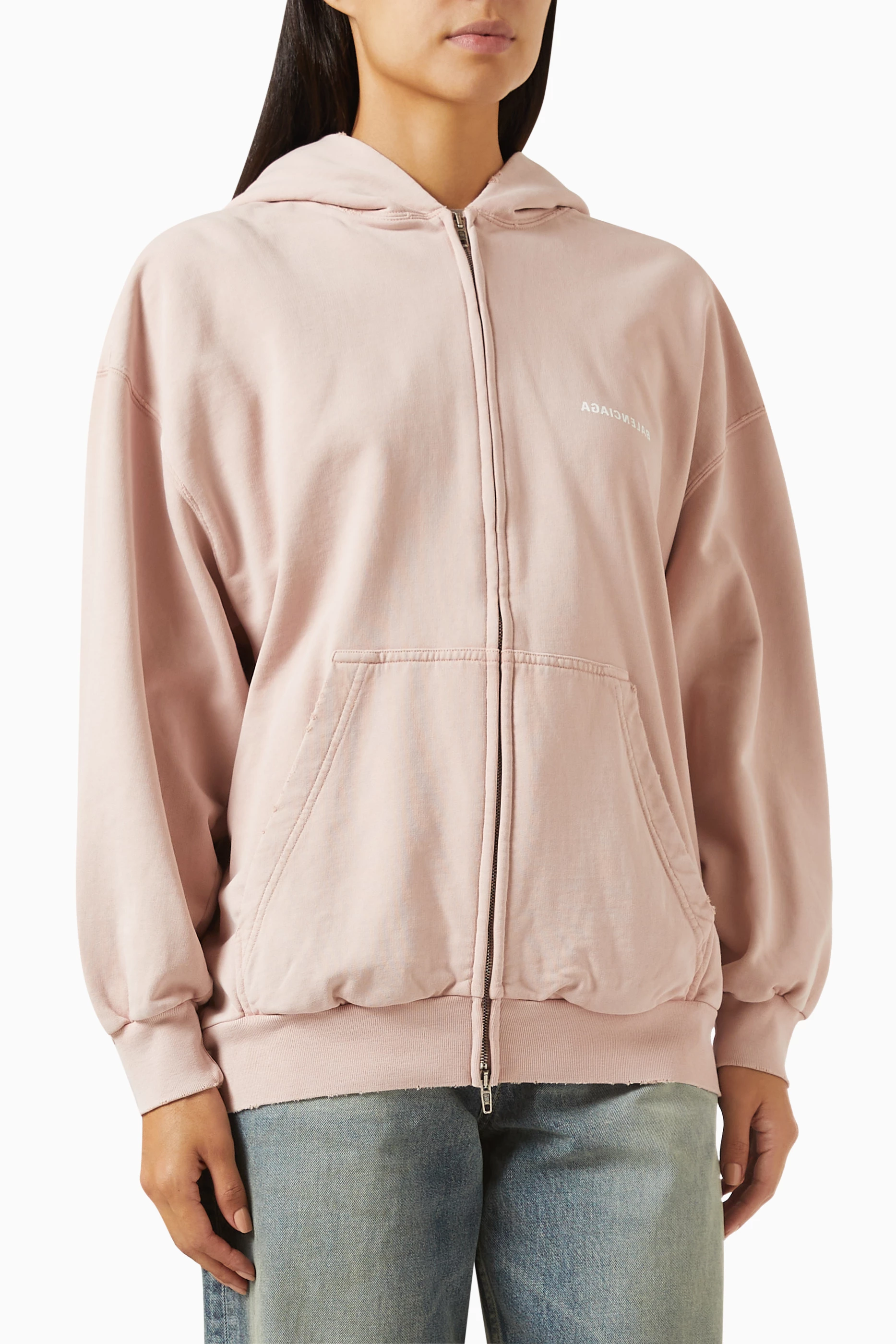 Balenciaga hoodie womens pink sale