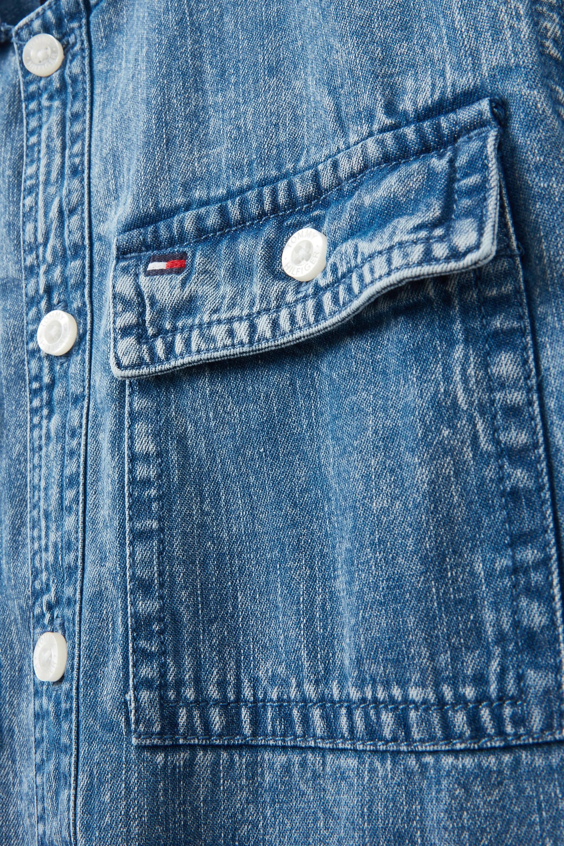 Tommy hilfiger men's shop denim shirt