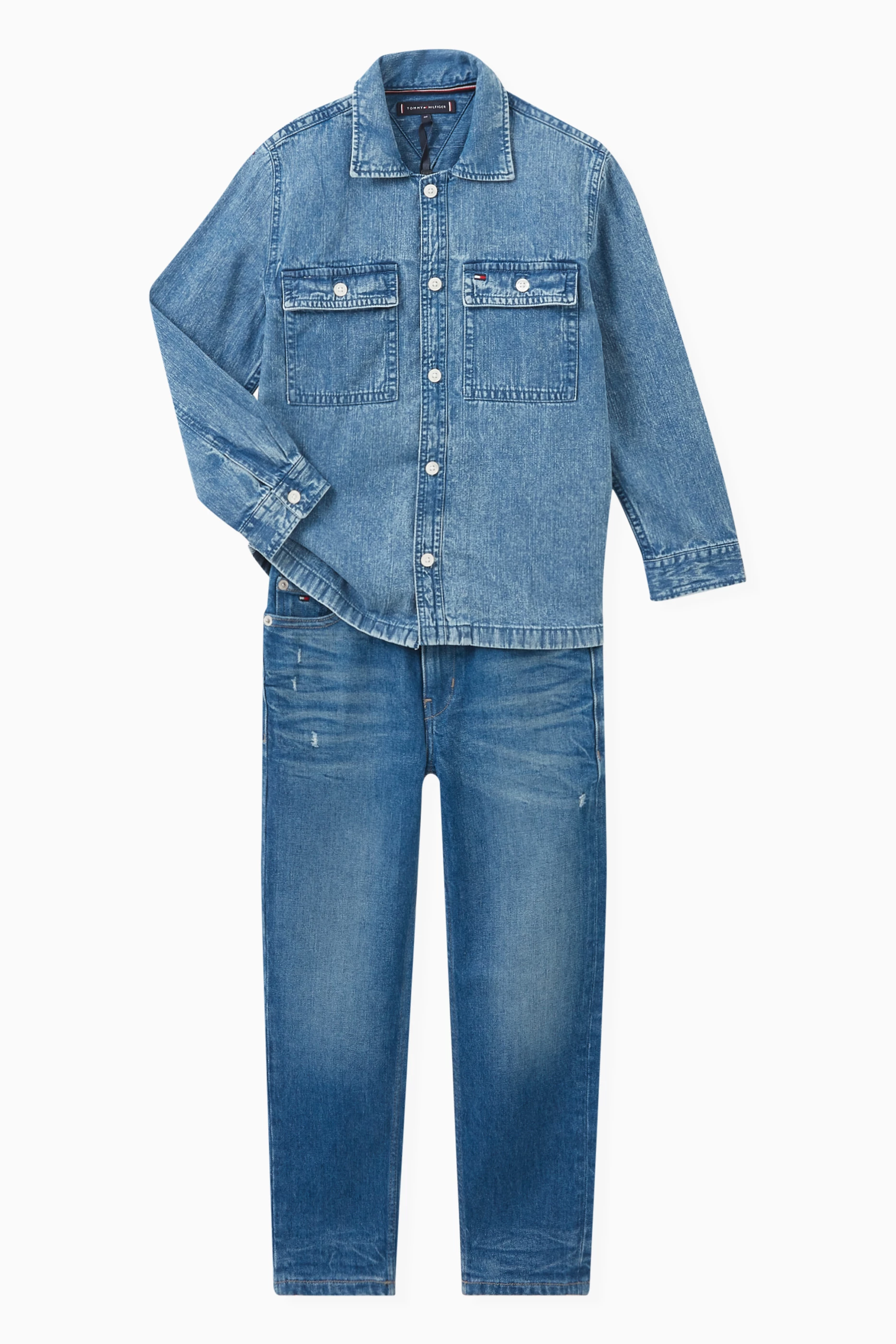 Tommy hilfiger hot sale denim shirts