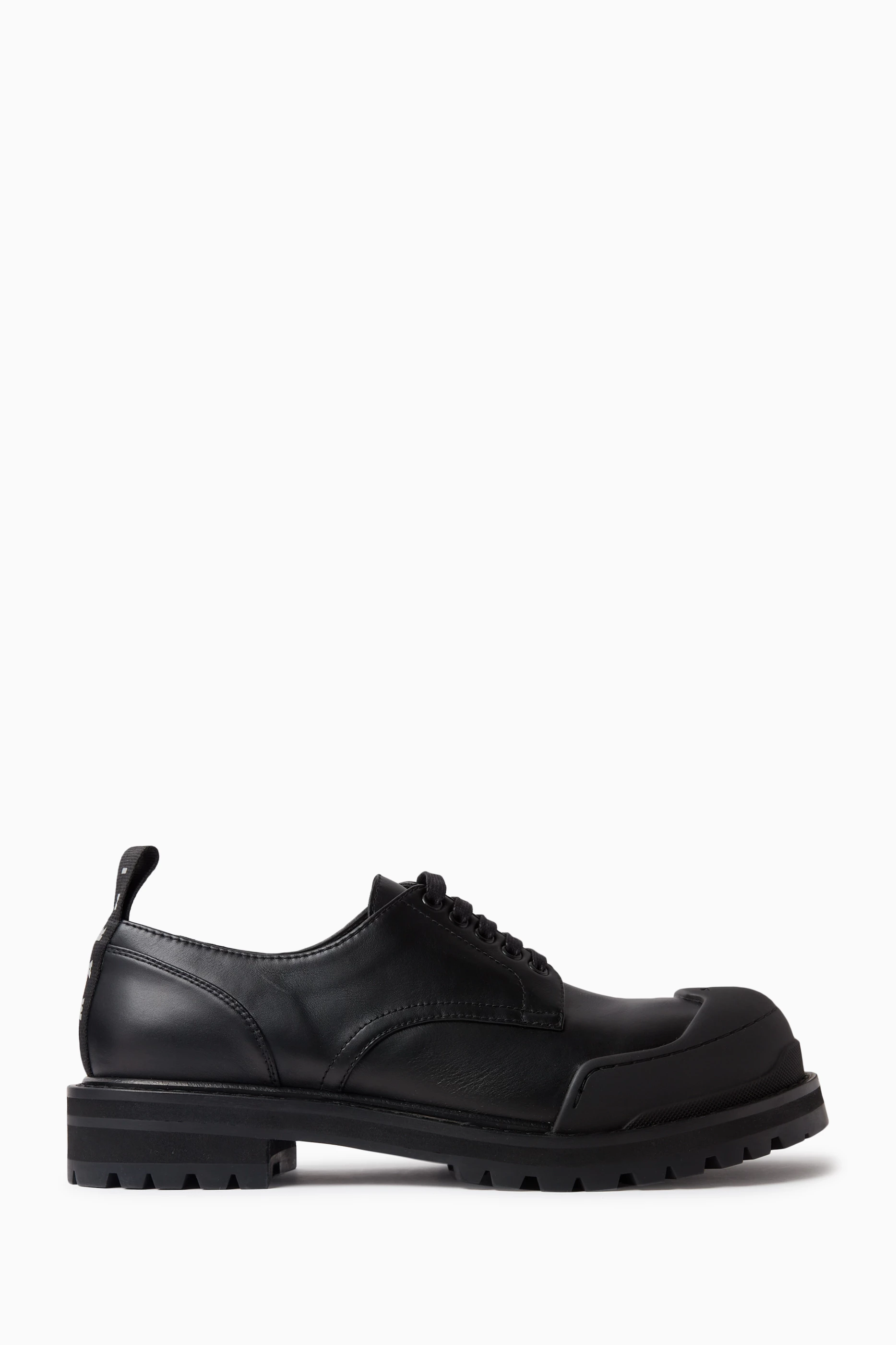 Buy Marni Black Army Derby Shoes in Leather for Men in UAE Ounass