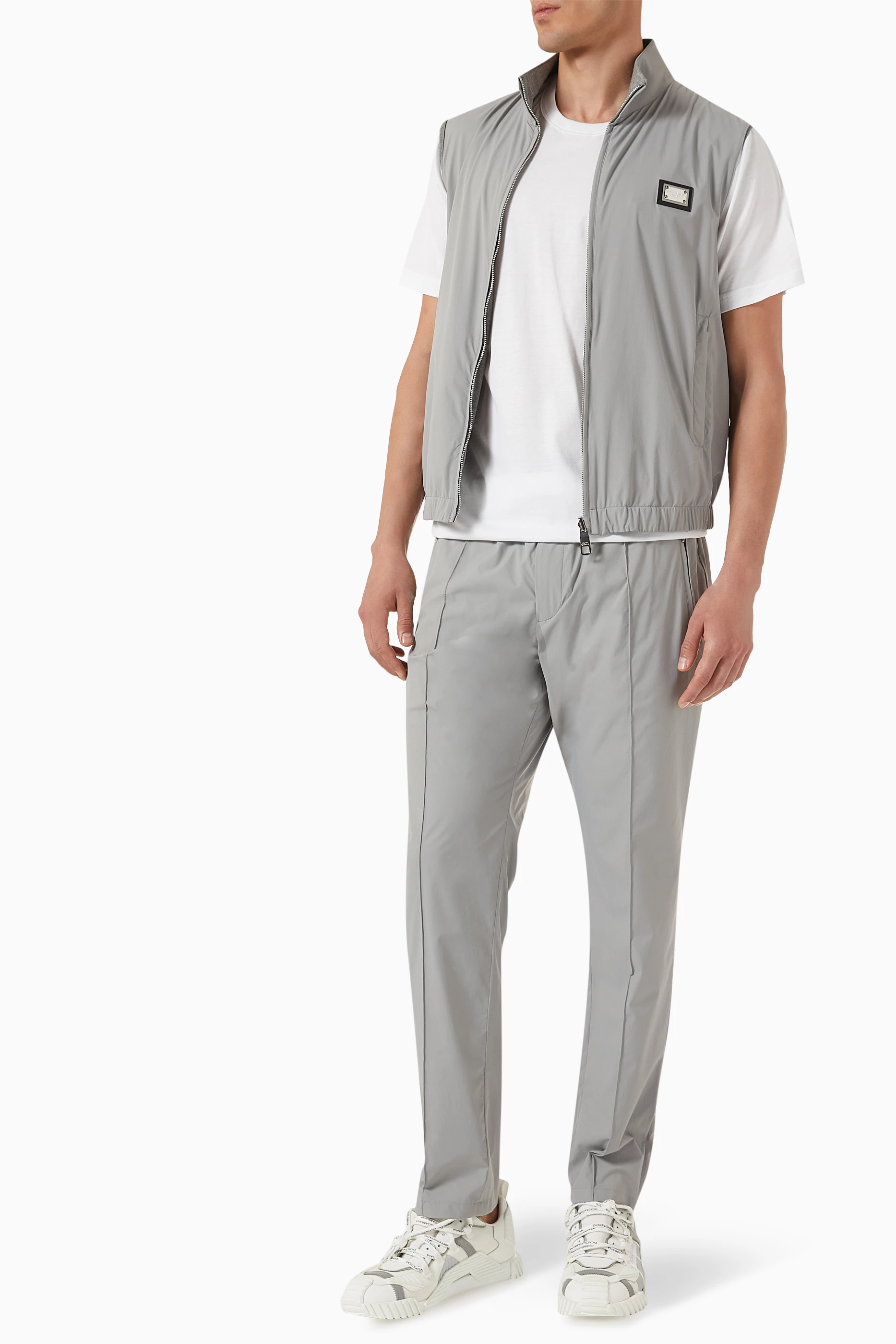 Dolce and gabbana grey tracksuit deals