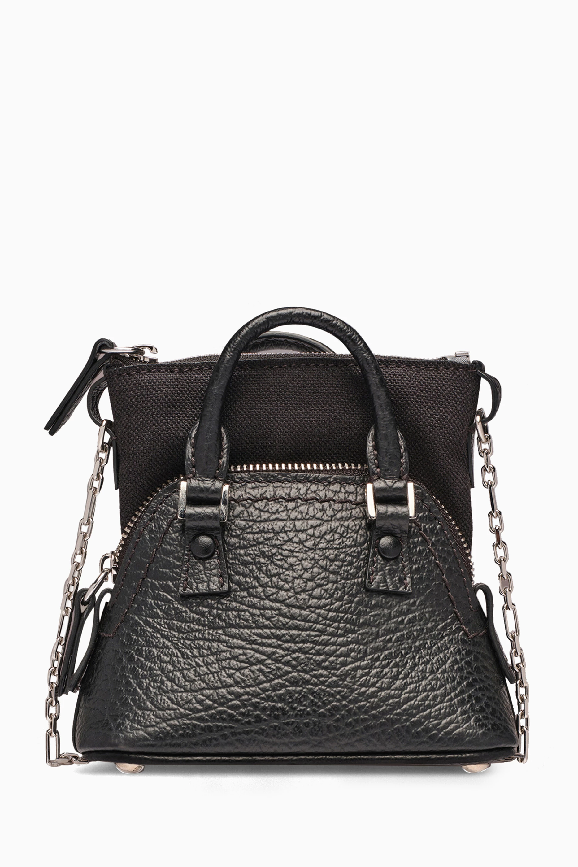 Buy Maison Margiela Black 5AC Classique Baby Shoulder Bag in