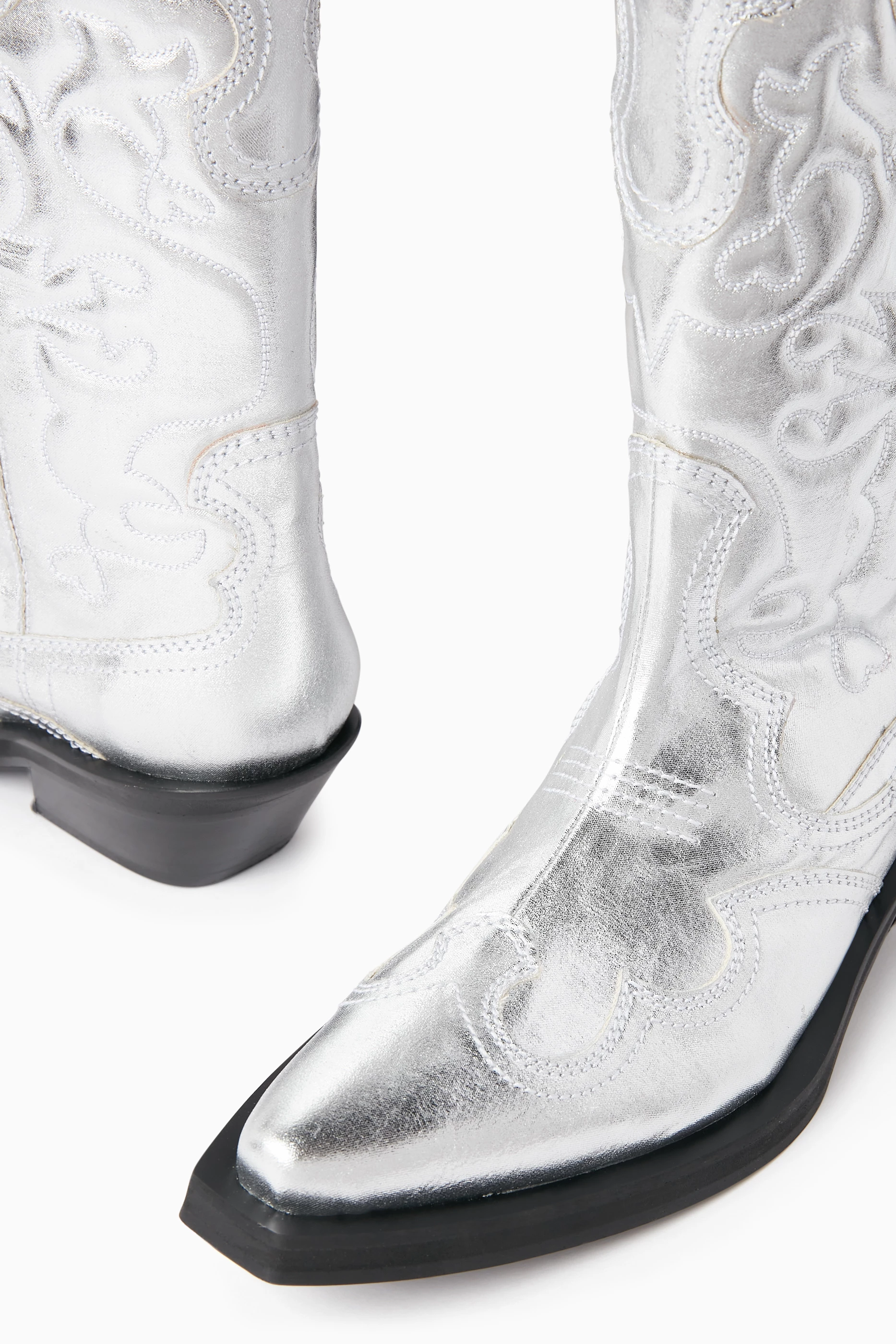 Ganni clearance silver boots