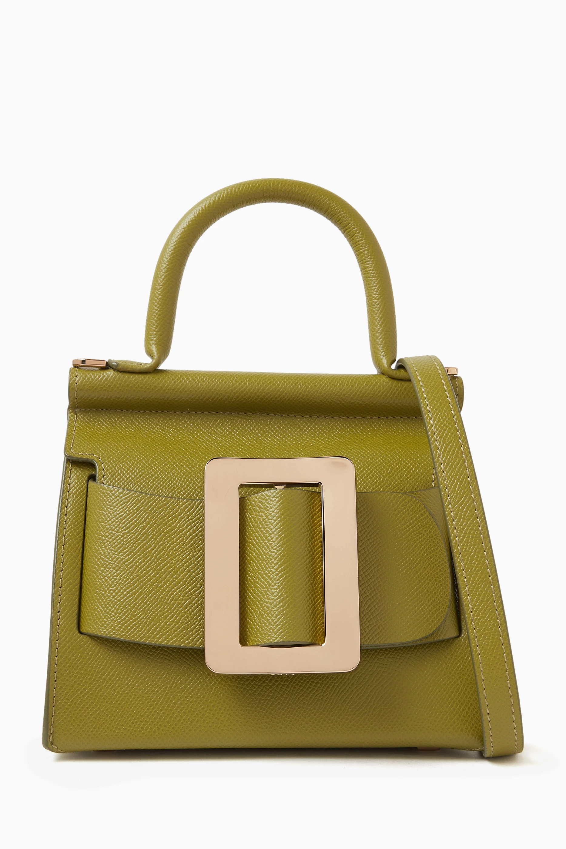 Buy BOYY Green Karl 19 top Handle Bag in Calfskin leather for