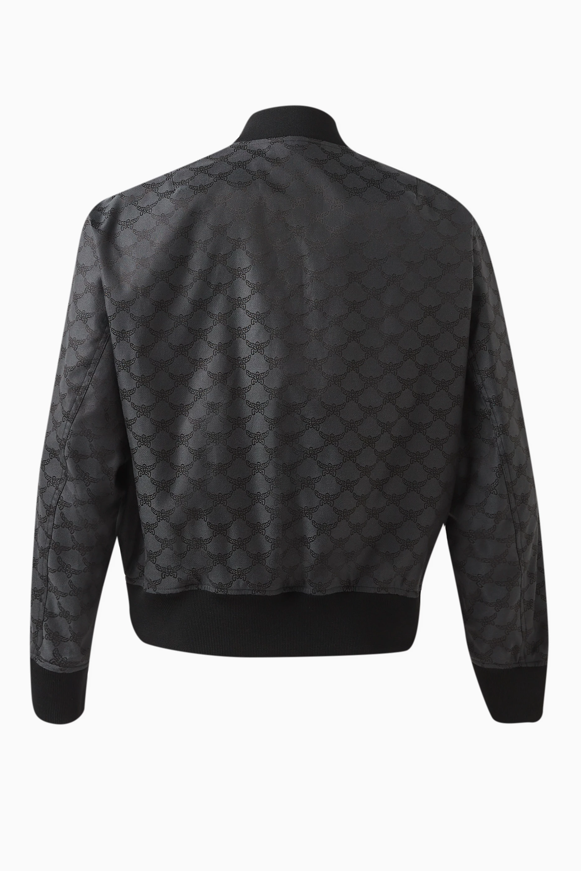 Reversible gg jacquard nylon cheap bomber jacket