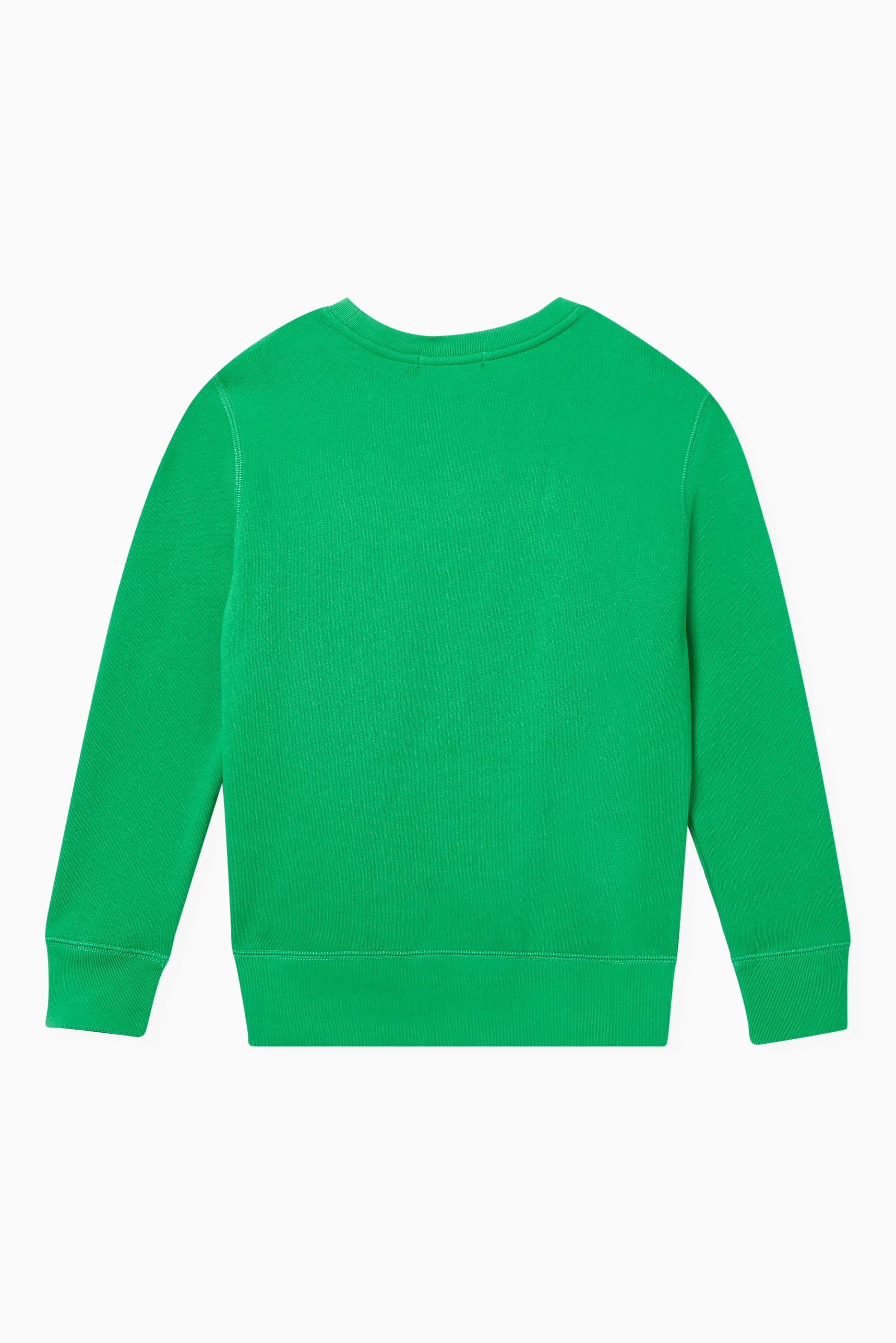 Buy Polo Ralph Lauren Green Logo Sweatshirt in Cotton for Boys in
