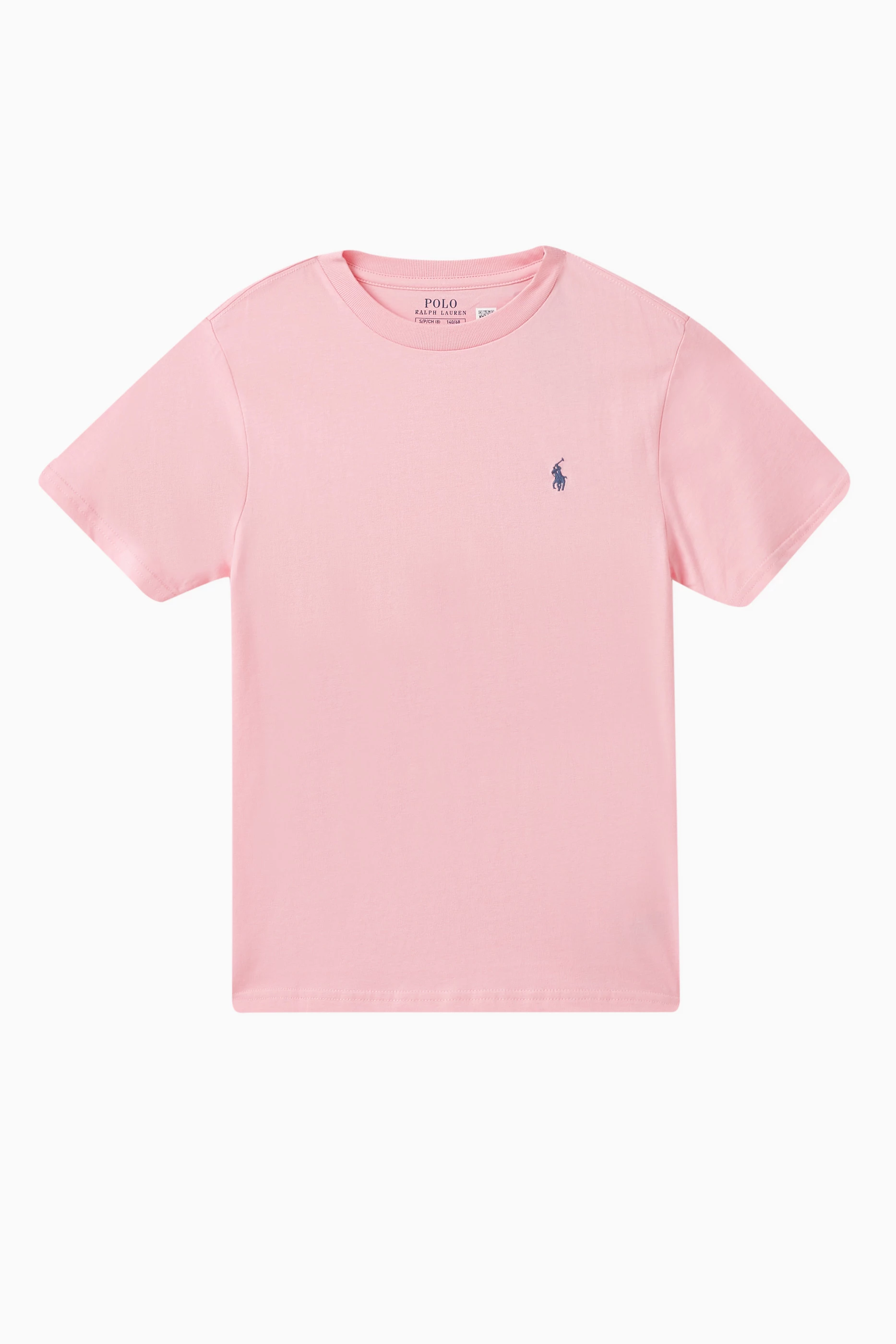 Buy Polo Ralph Lauren Pink T shirt in Jersey for Boys in UAE Ounass