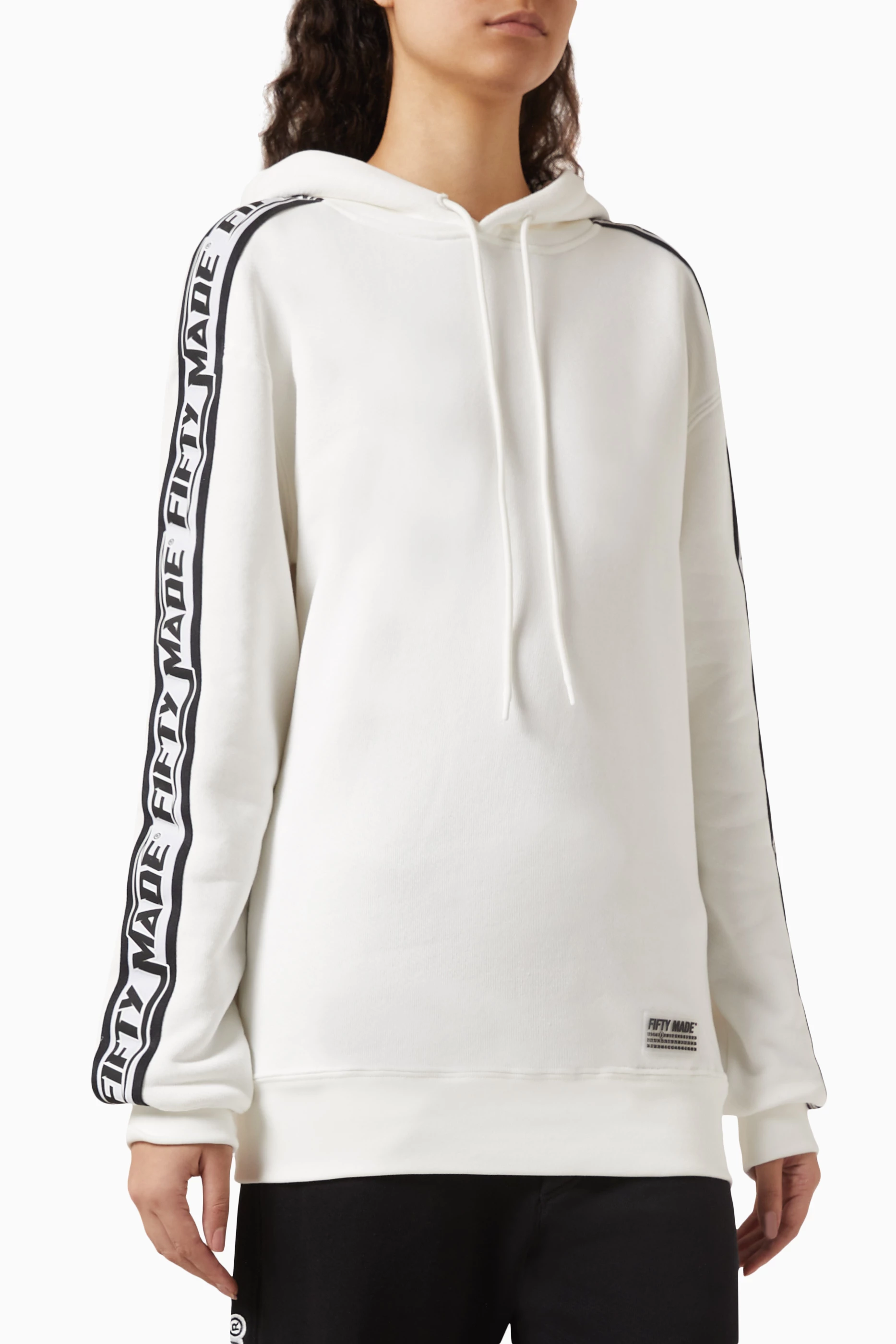 Originals women's cotton logo cropped hoodie sale