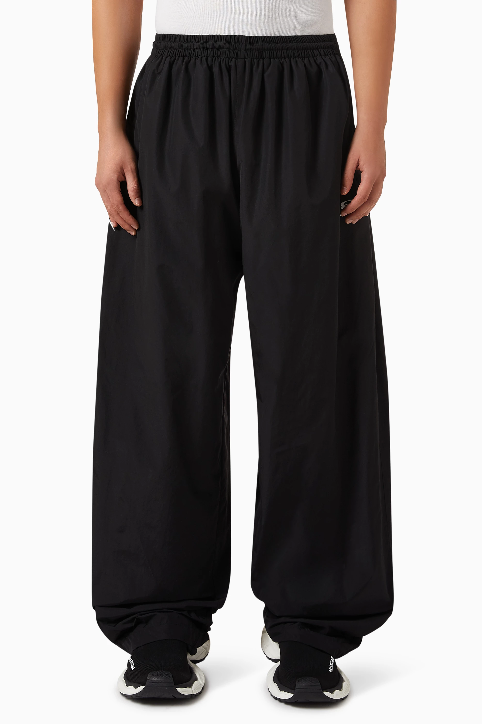 Buy Balenciaga Black Unity Sports Trackpants in Tech poplin for Men in UAE Ounass