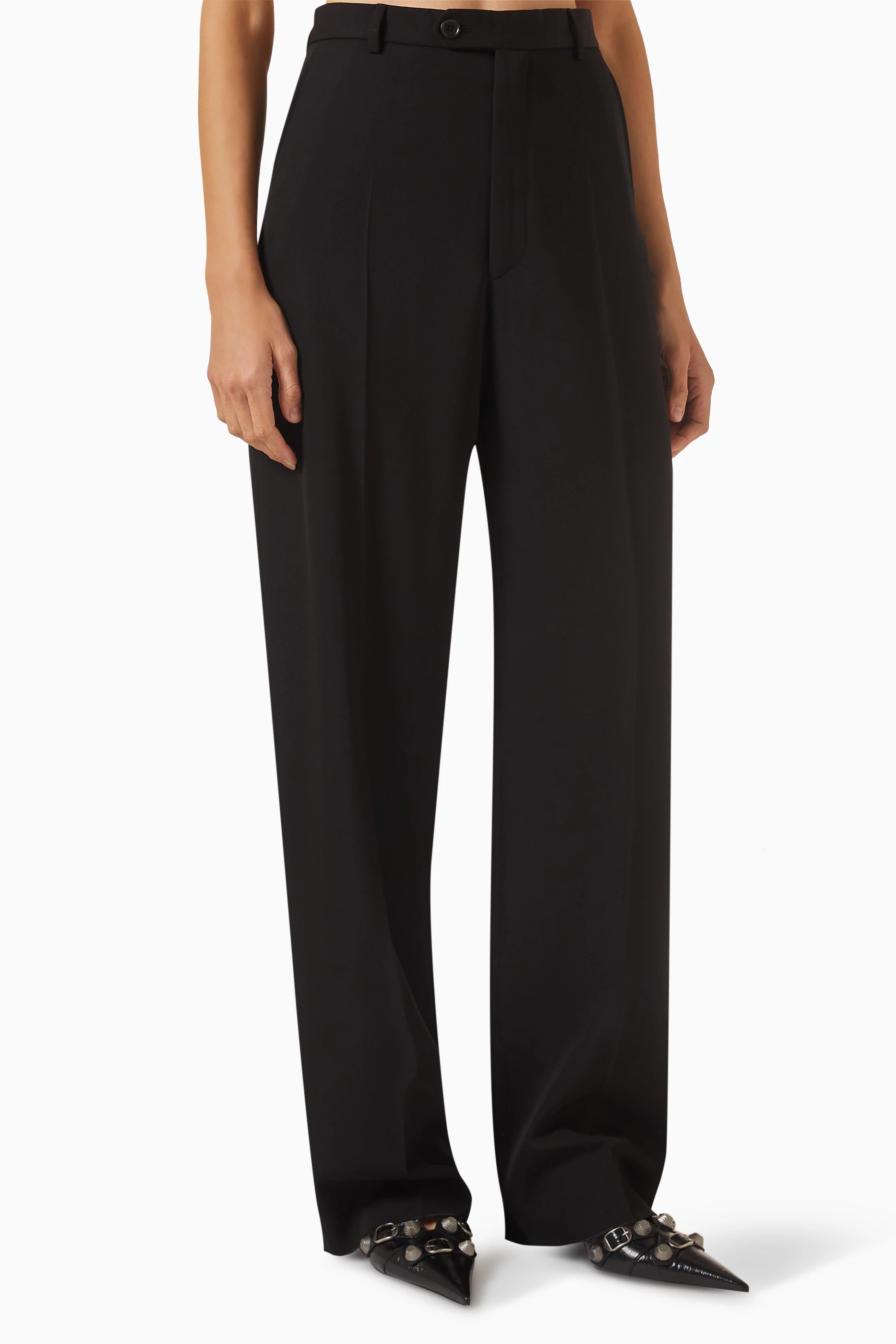 Balenciaga pants womens online silver