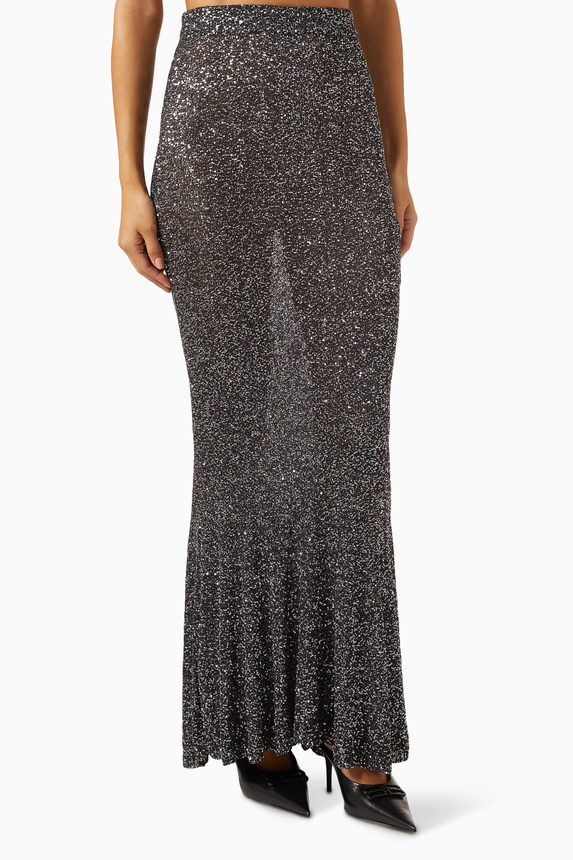 Sequin maxi skirt discount