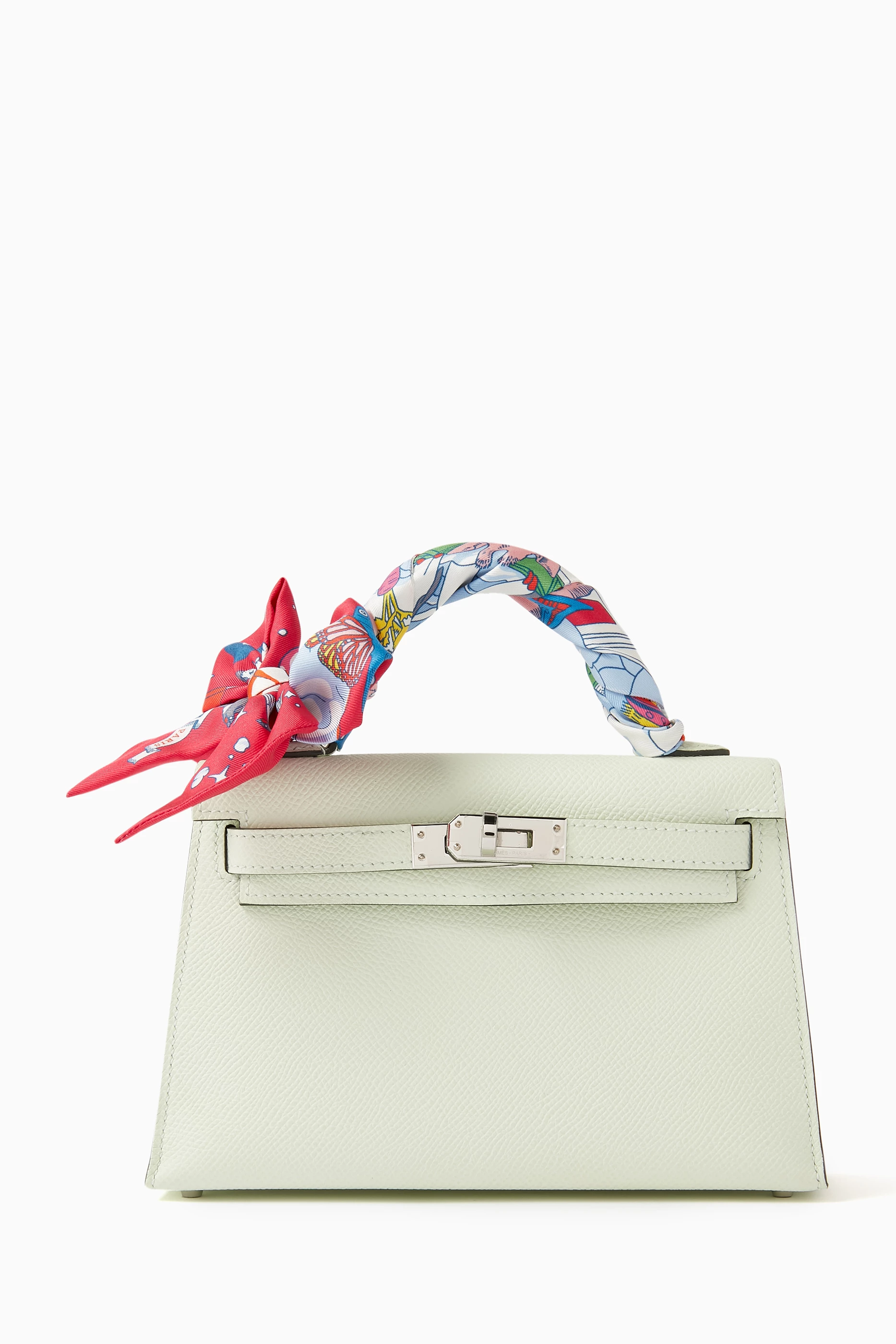 Hermes twilly scarf on 2025 bag