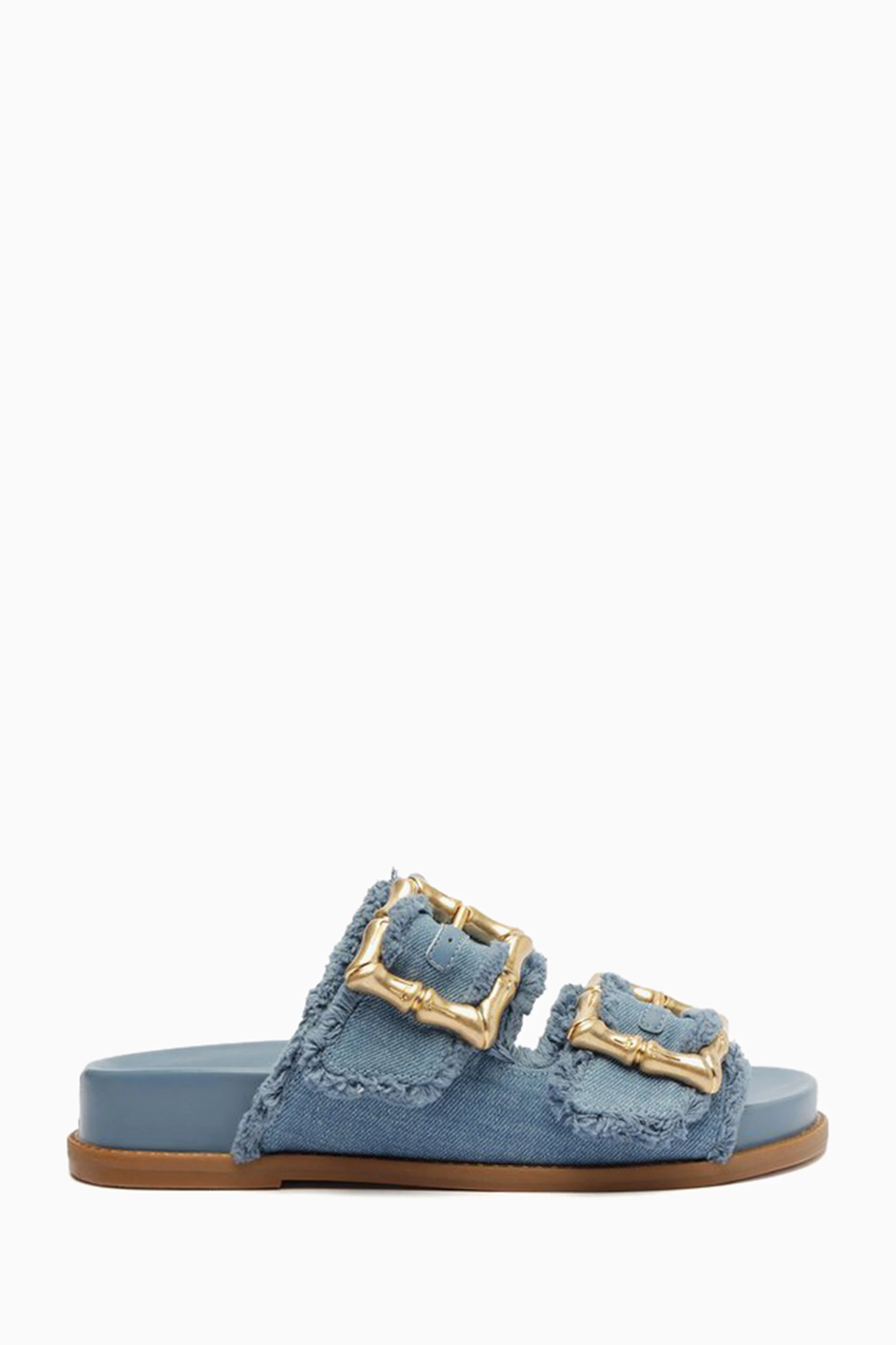 Denim sandals clearance