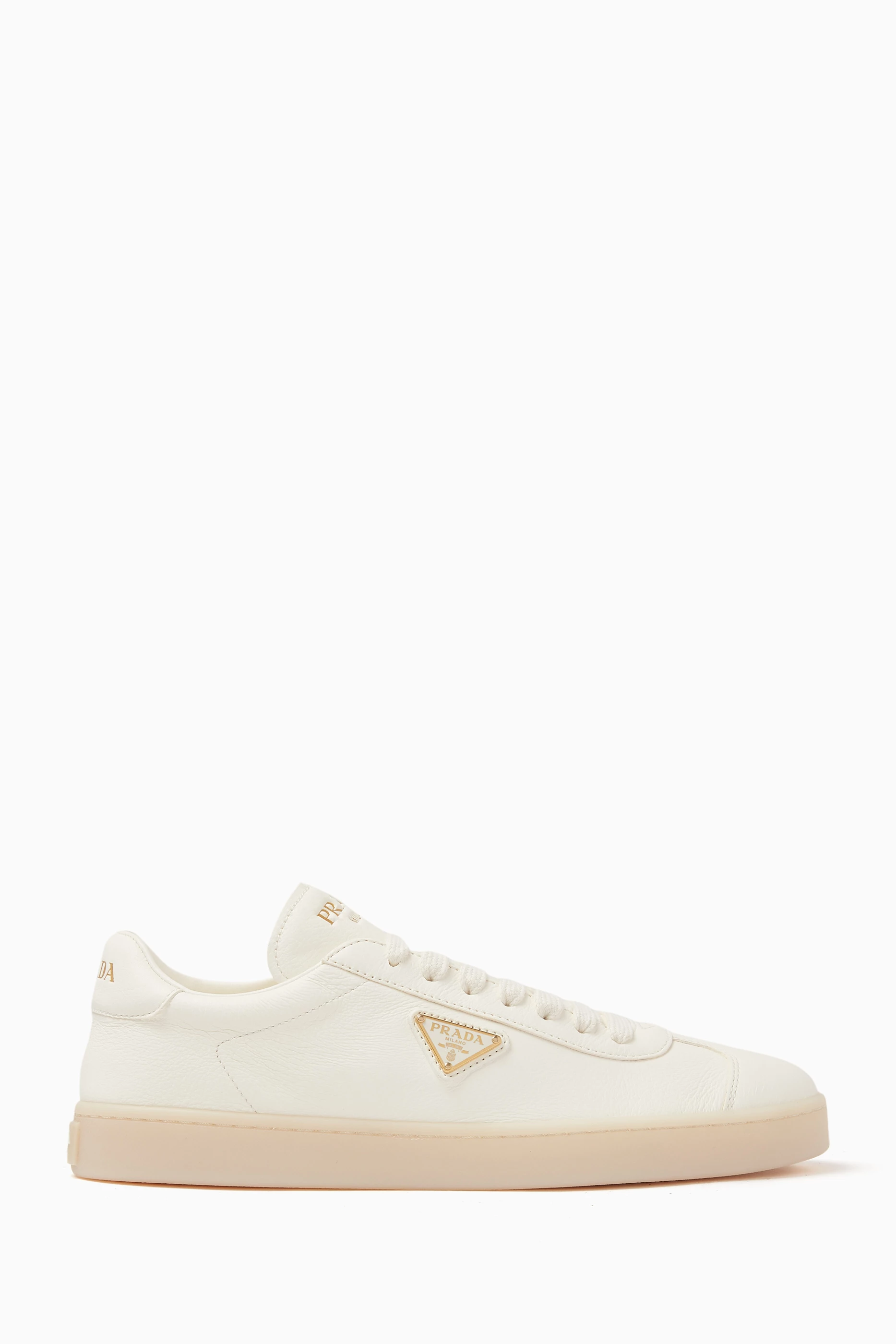 Prada leather sale sneakers