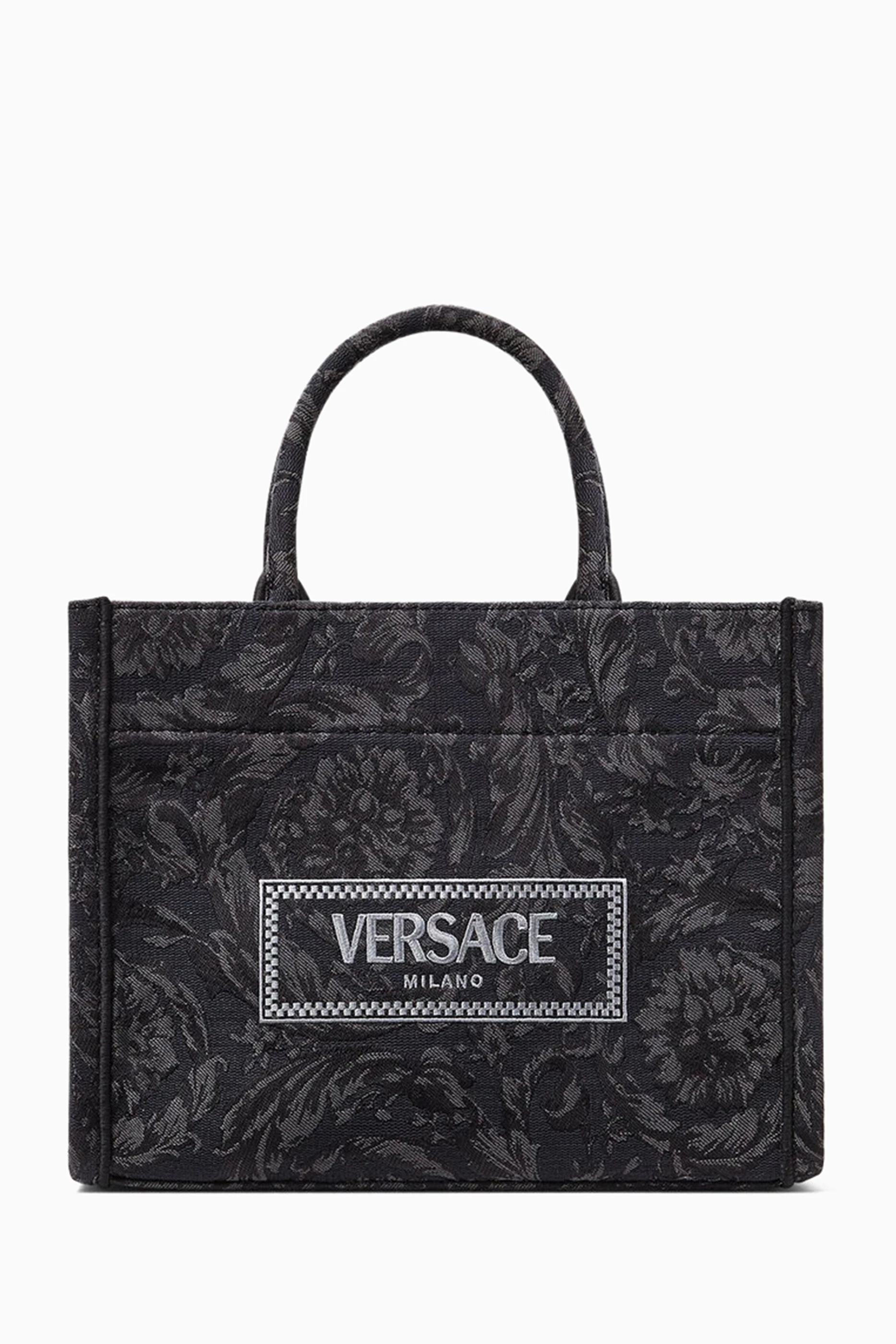 Versace jeans shop black tote bag