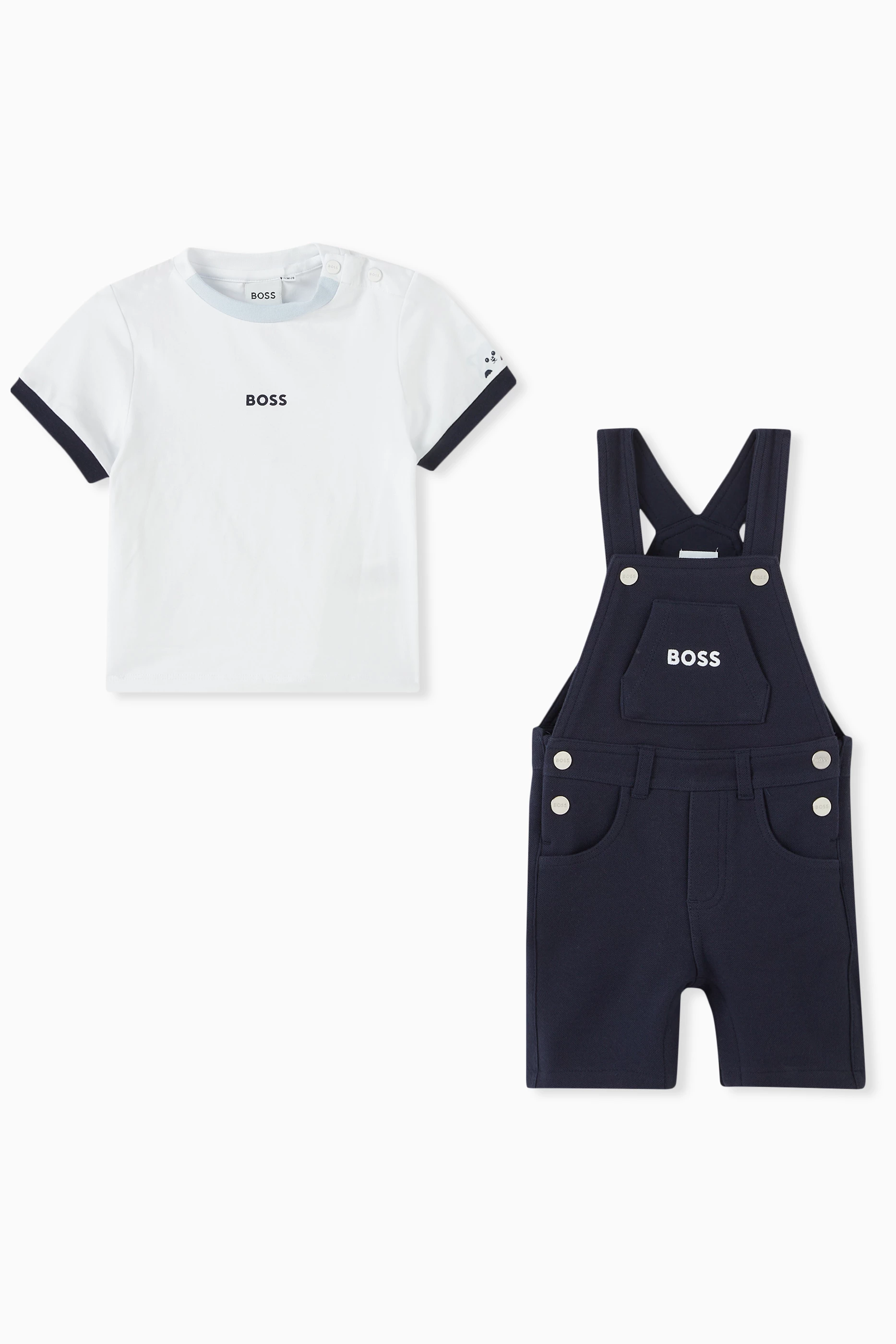 Hugo boss shop baby dungarees