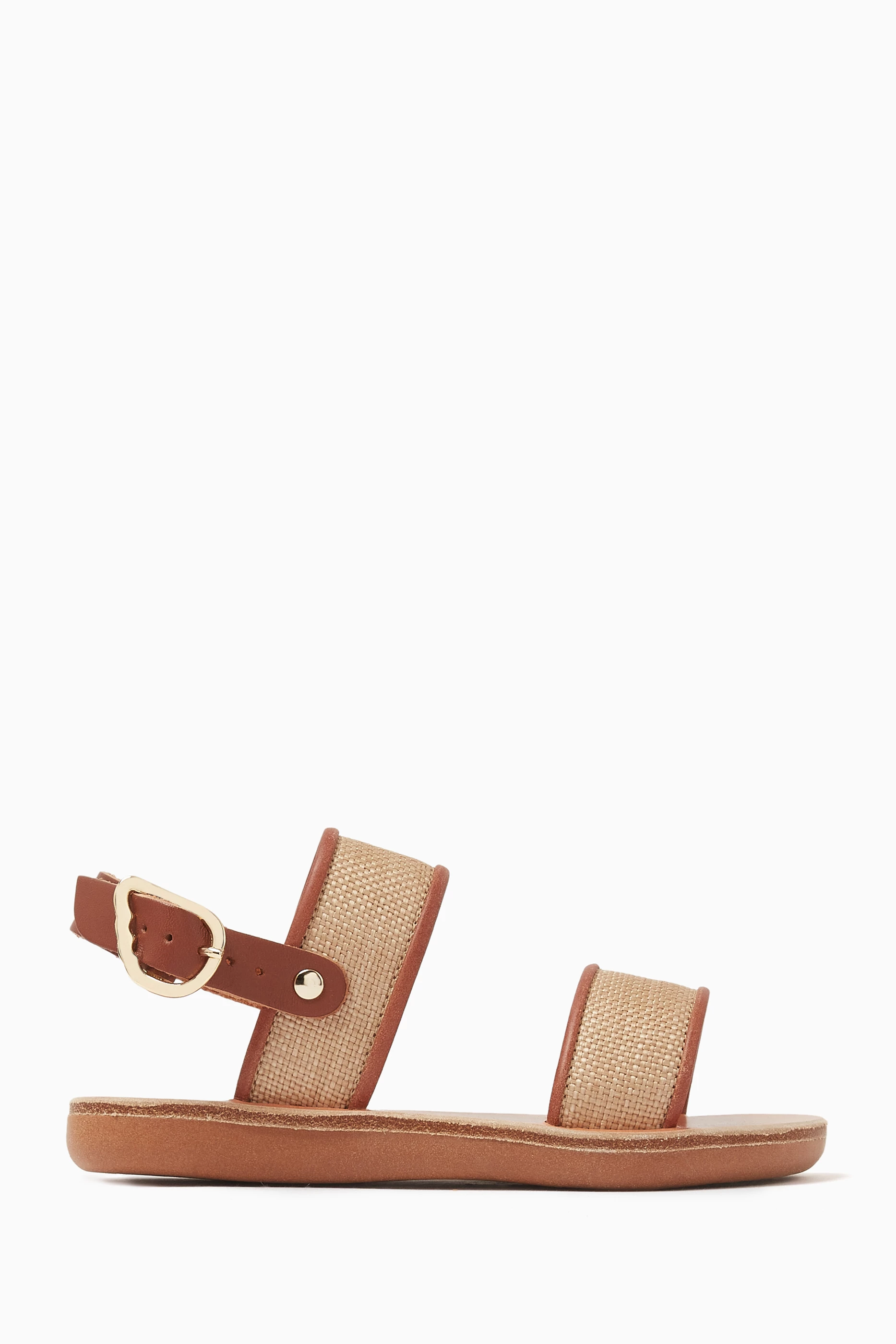 Buy Ancient Greek Sandals Brown Little Clio Soft Sandals in