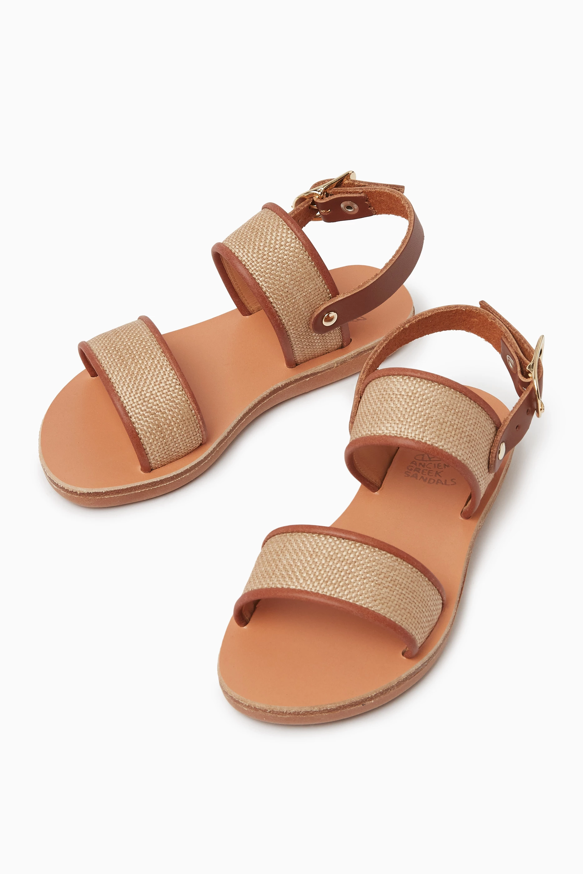 Buy Ancient Greek Sandals Brown Little Clio Soft Sandals in