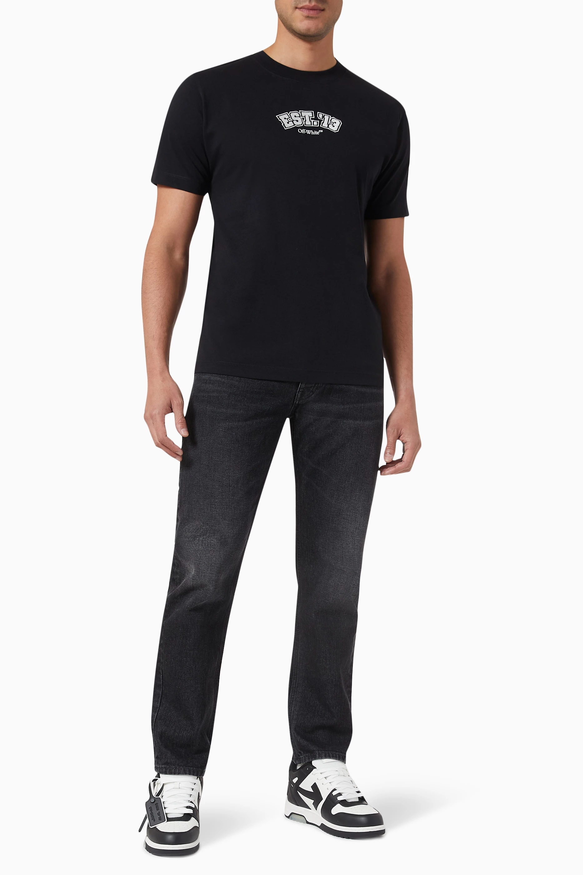 Off white slim fit t cheap shirt