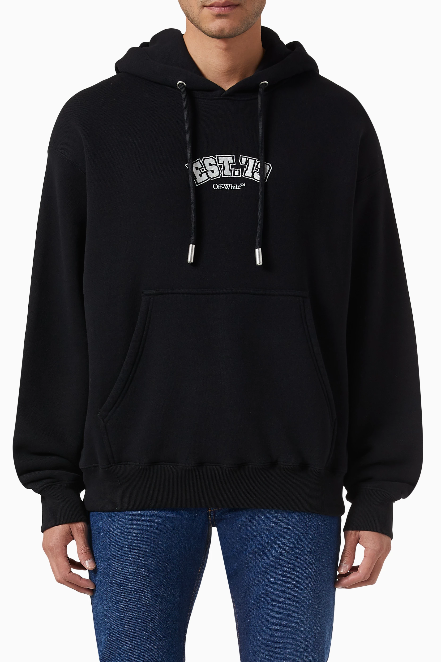 Oversized white hoodie mens 2025