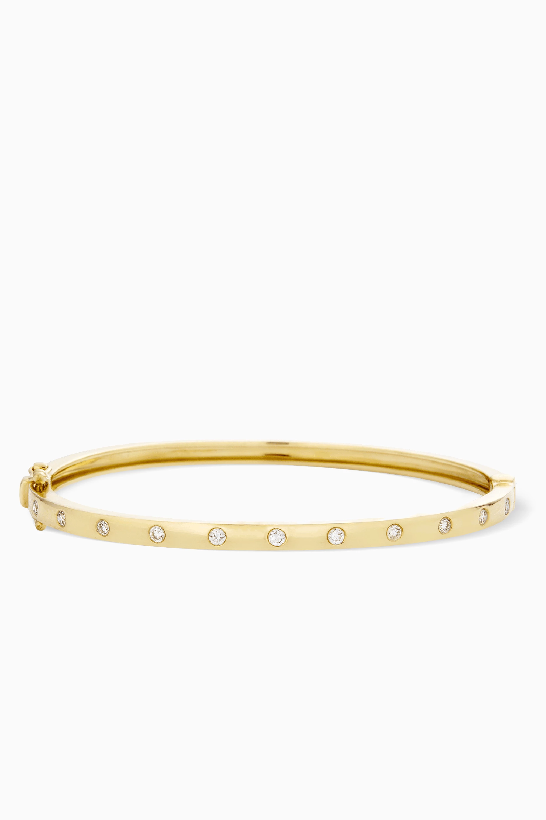 Diamond bangle yellow top gold