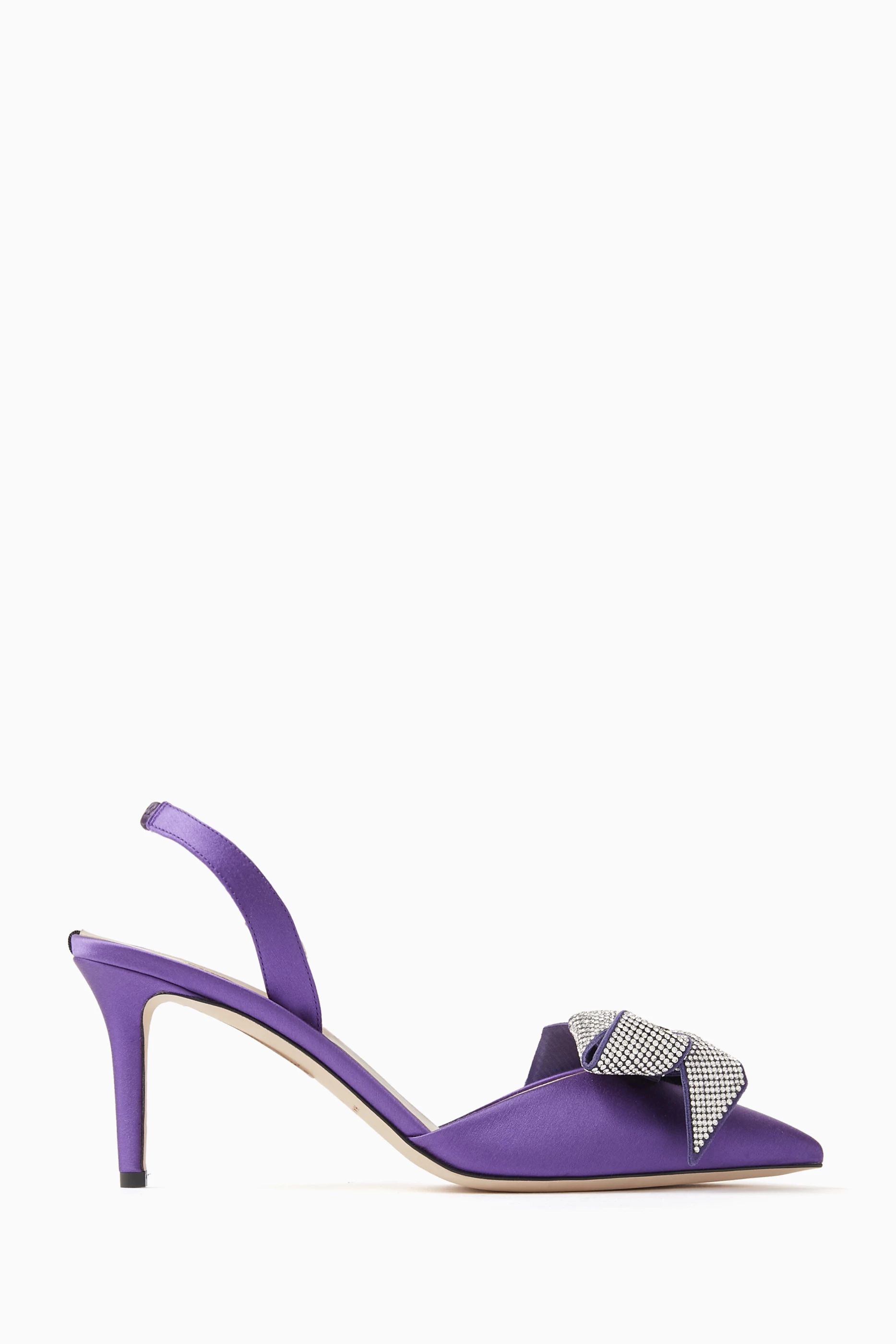Purple slingback hotsell pumps