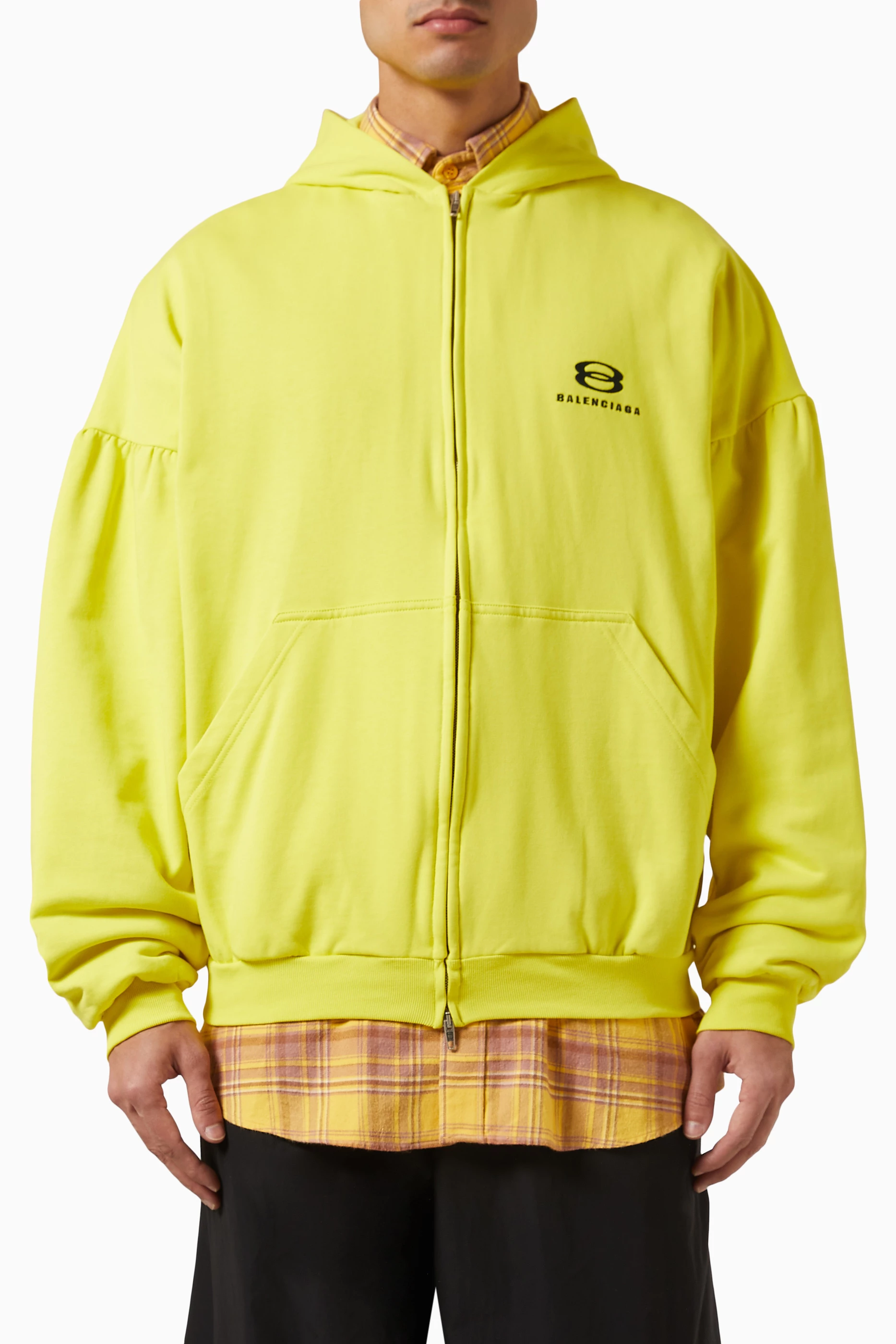 Balenciaga hoodie hot sale womens yellow