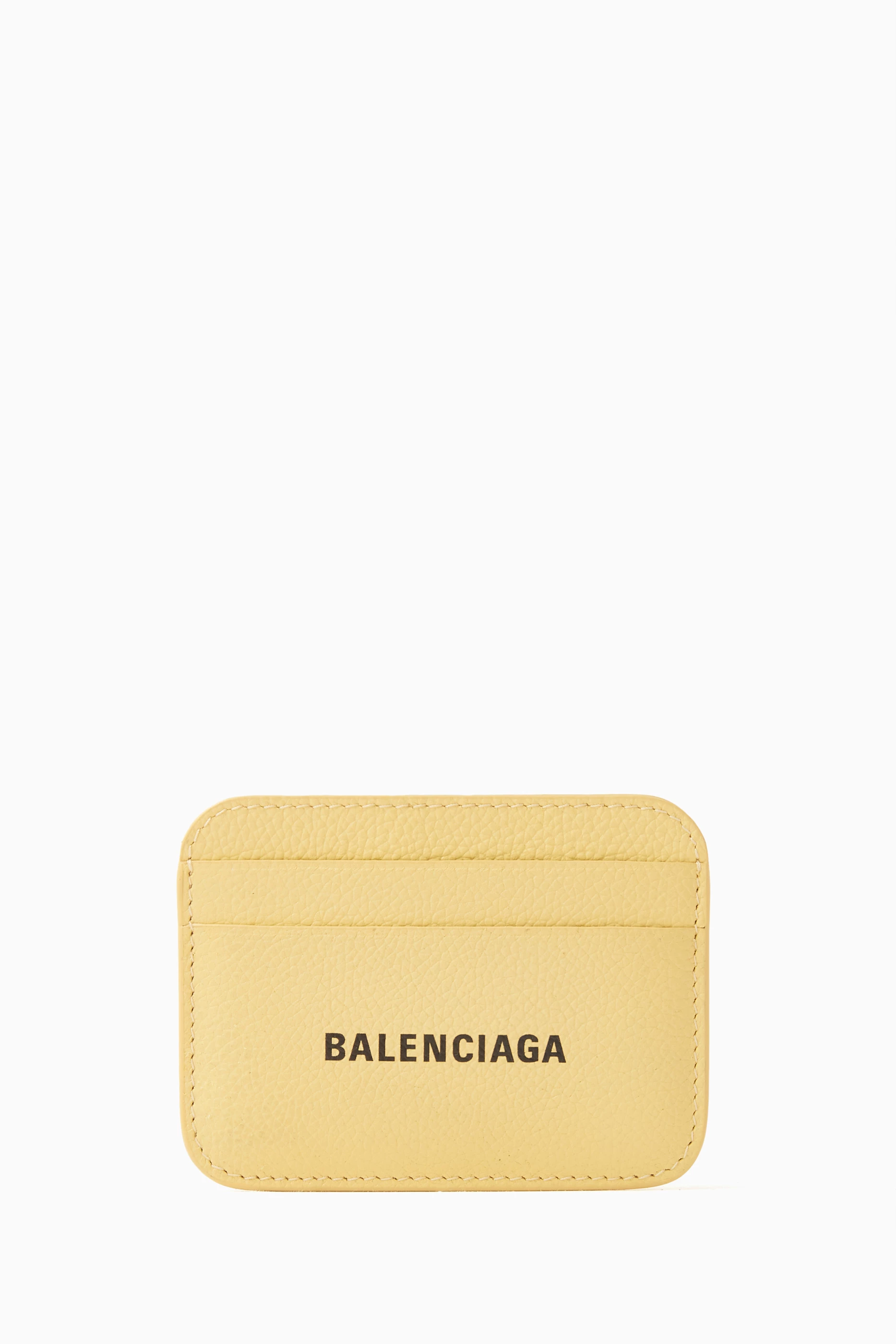 Balenciaga yellow wallet store