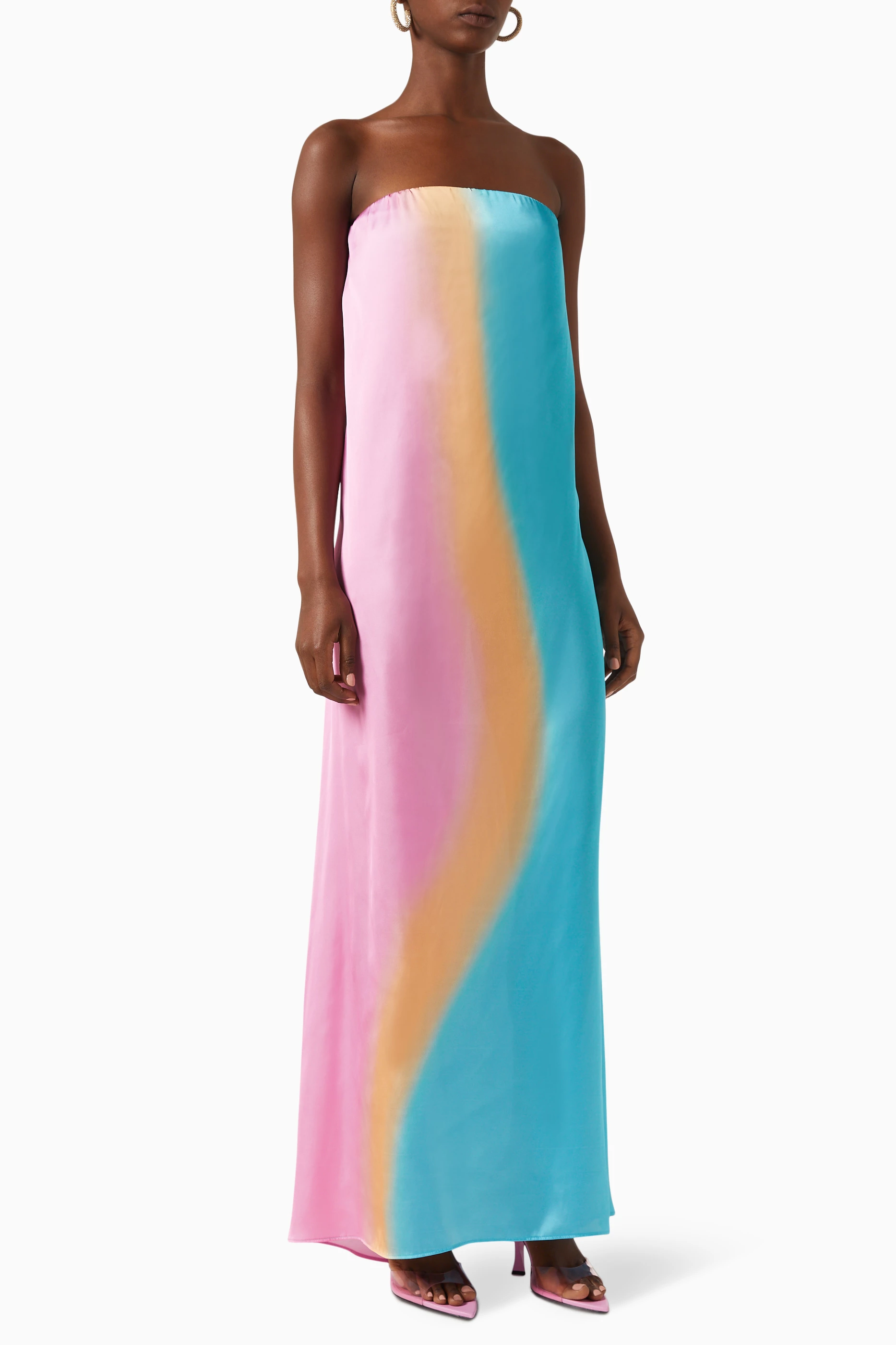 Strapless outlet maxi dress